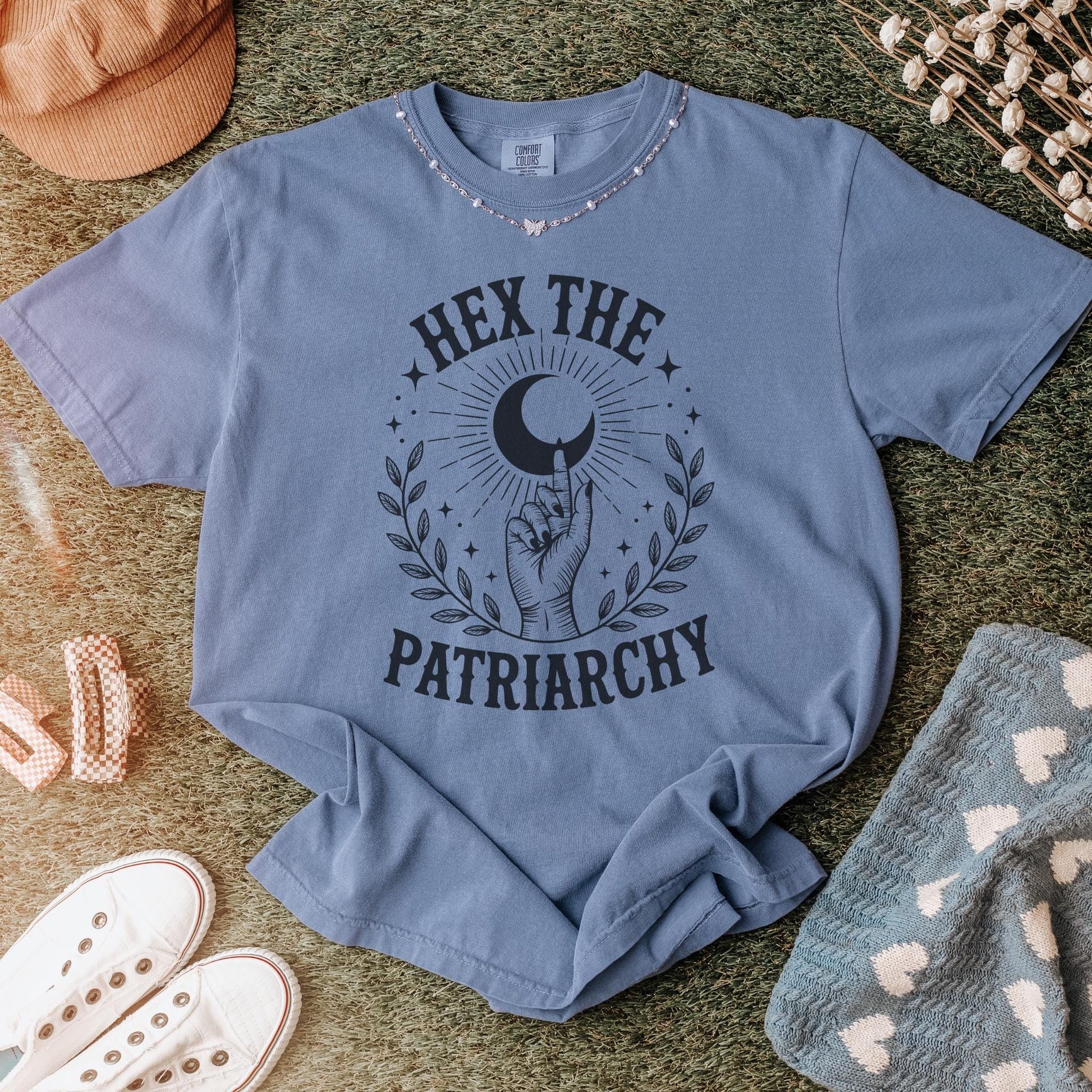 Hex The Patriarchy Tshirt, Feminist Quote Shirt, Feminine Rage Witch Tee, FDT Anti Trump Gift For Witchy Girlfriend, Feminism Cute T-Shirt