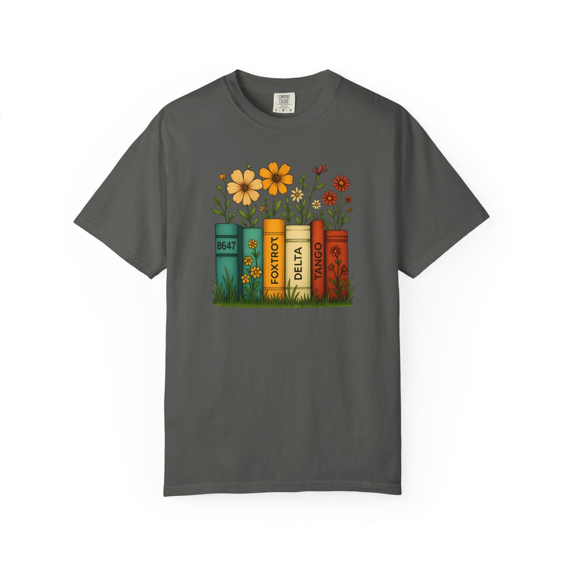 Foxtrot Delta Tango Tshirt, Subtle FDT Shirt, 8647 Anti Trump Tee, Progressive Socialist Flowers Banned Books T-Shirt
