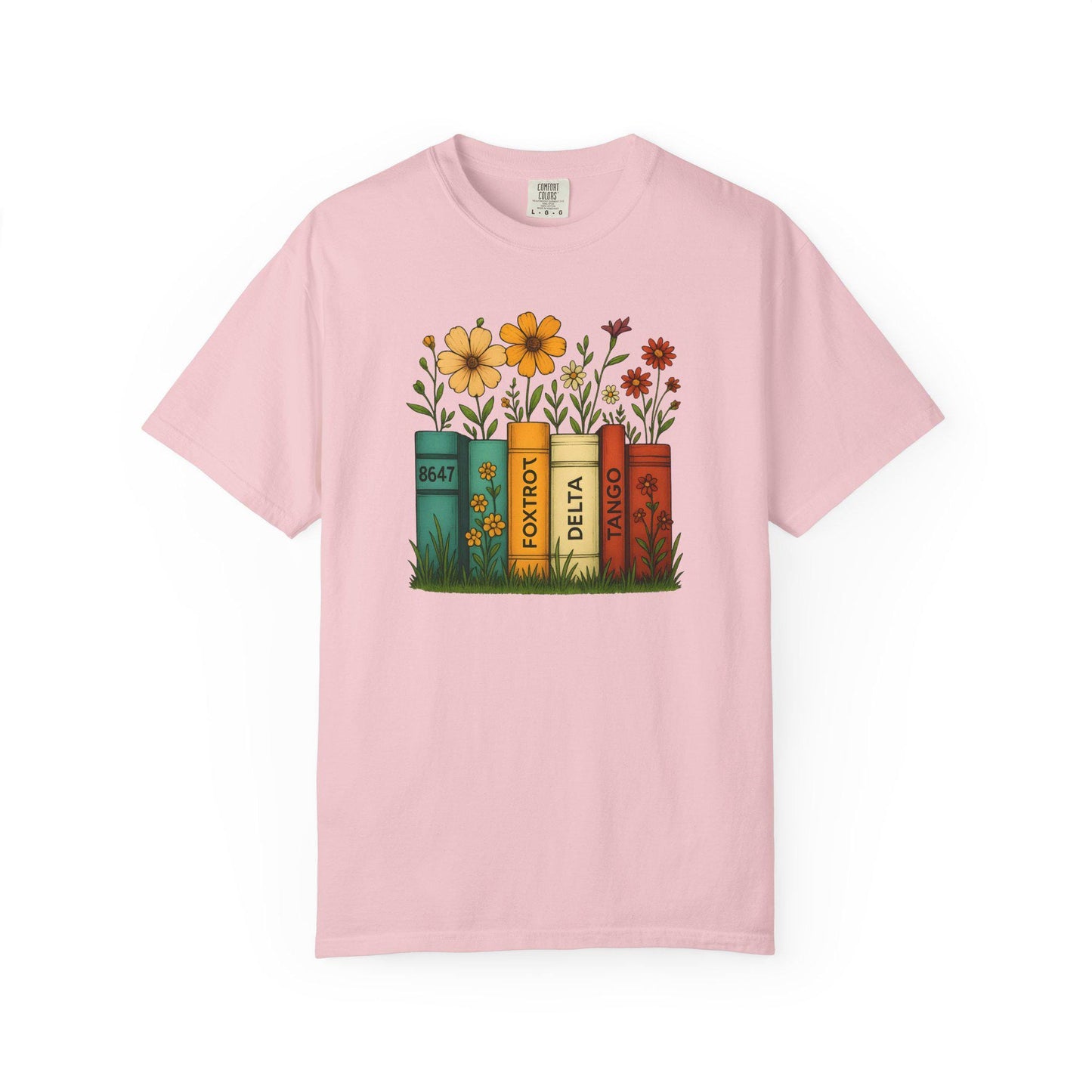 Foxtrot Delta Tango Tshirt, Subtle FDT Shirt, 8647 Anti Trump Tee, Progressive Socialist Flowers Banned Books T-Shirt