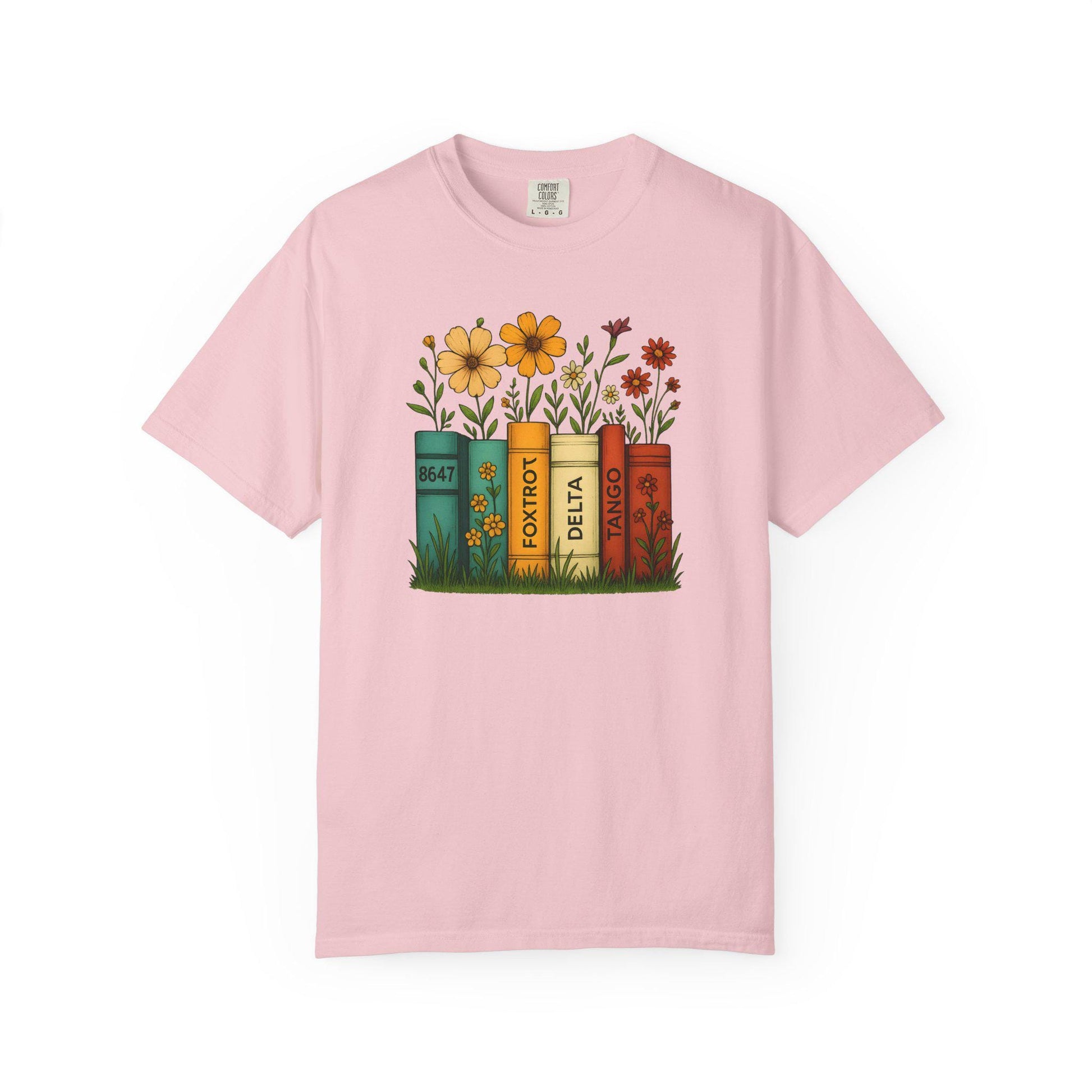 Foxtrot Delta Tango Tshirt, Subtle FDT Shirt, 8647 Anti Trump Tee, Progressive Socialist Flowers Banned Books T-Shirt