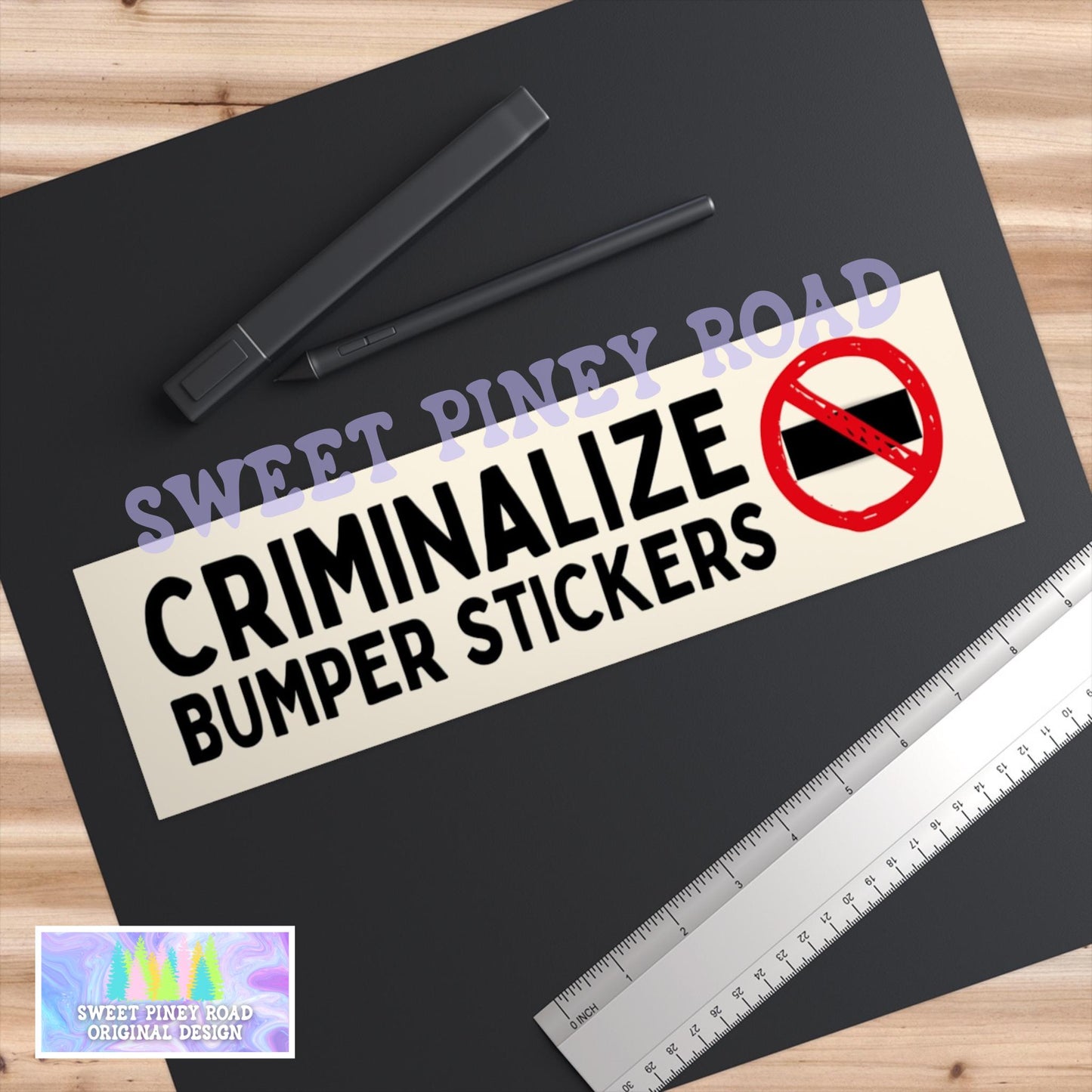 Criminalize Bumper Stickers Car Magnet, Funny Stickers For Vehicle, Unhinged Weird Gag Gift For Friend, Gen Z Meme Humor Hilarious Sarcastic