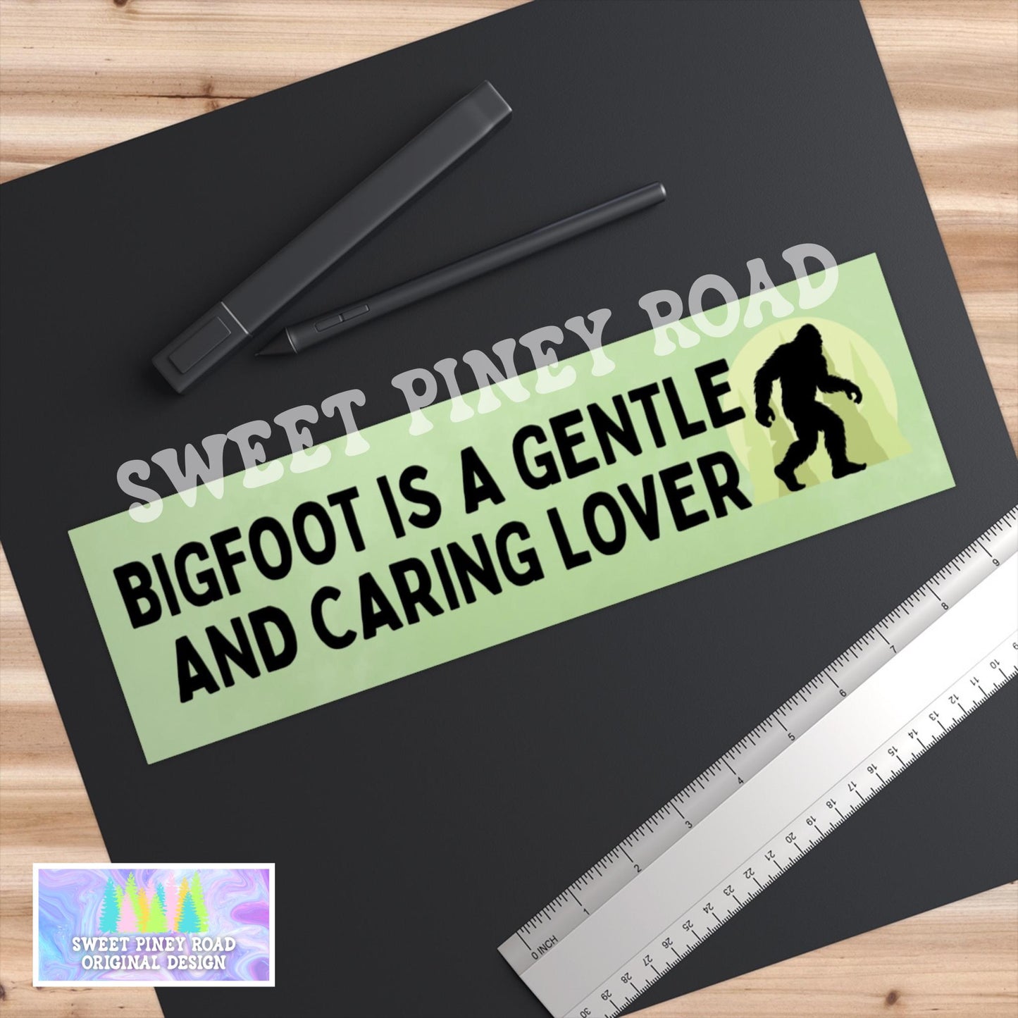 Bigfoot Is A Gentle And Caring Lover Car Magnet, Funny Bumper Sticker, Hilarious Gen Z Meme Humor, Unhinged Weird Gift Idea, Weirdcore Gifts