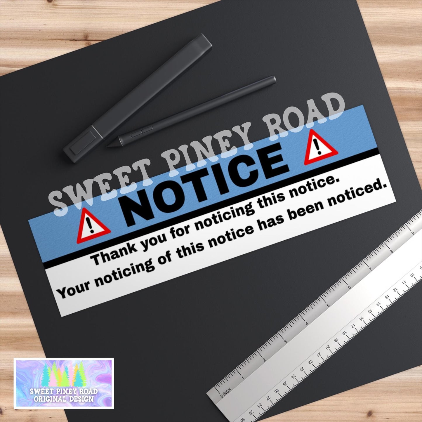 Funny Notice Car Magnet, Weird Unhinged Bumper Sticker, Silly Gen Z Meme Decal, Gag Gift For Friend, Hilarious Stupid Humor, Cursed Ideas