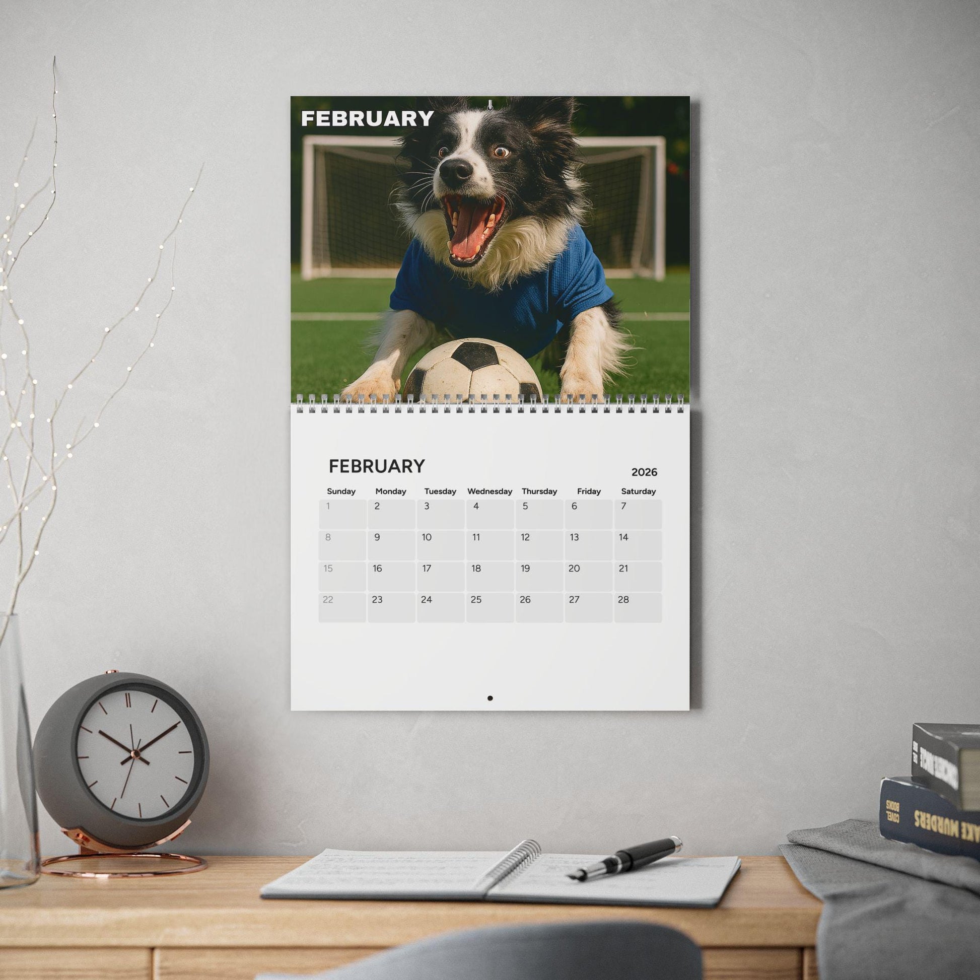 Dogs With Hobbies 2026 Calendar, Office Wall Calendar For Dog Lover, Funny Doggy Gag Gift, Calendar For Coworker Manager, Hilarious Idea