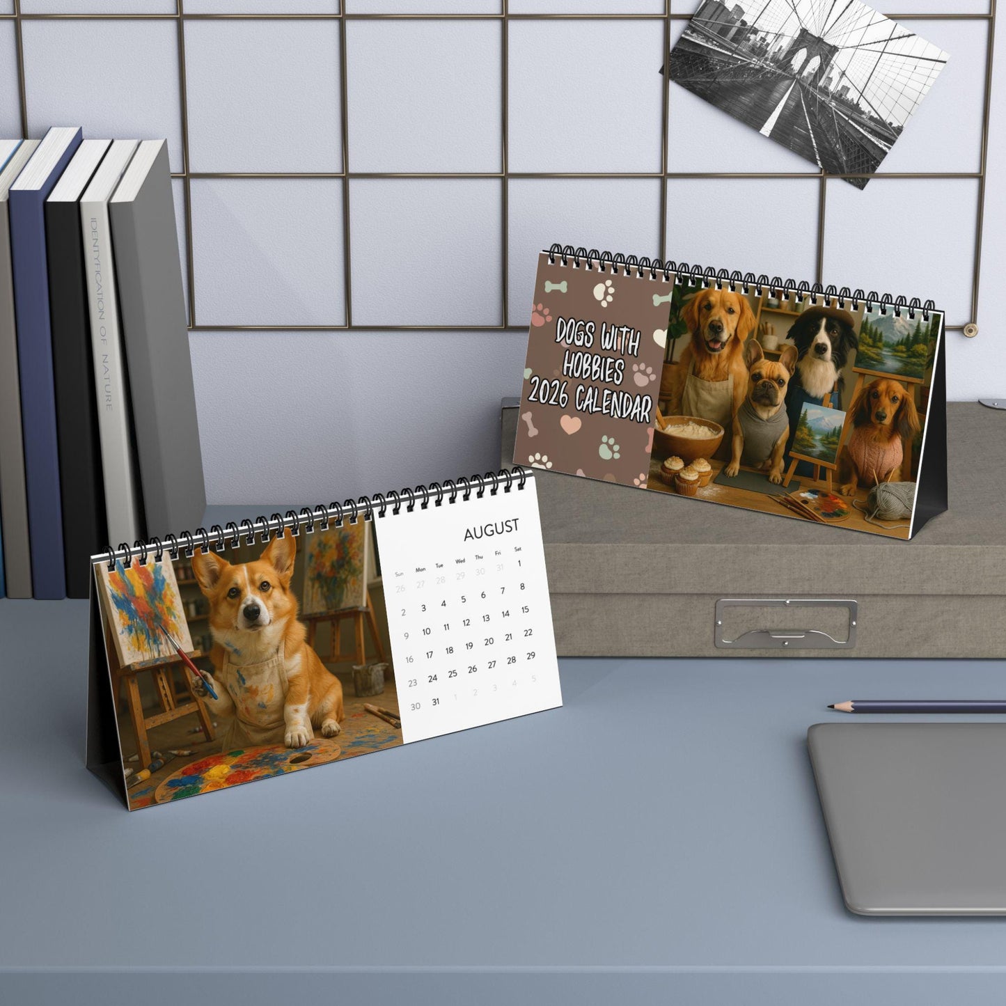 Dogs With Hobbies 2026 Desk Calendar, Office Calendar For Dog Lover, Funny Doggy Gag Gift, Calendar For Coworker Manager, Hilarious Idea