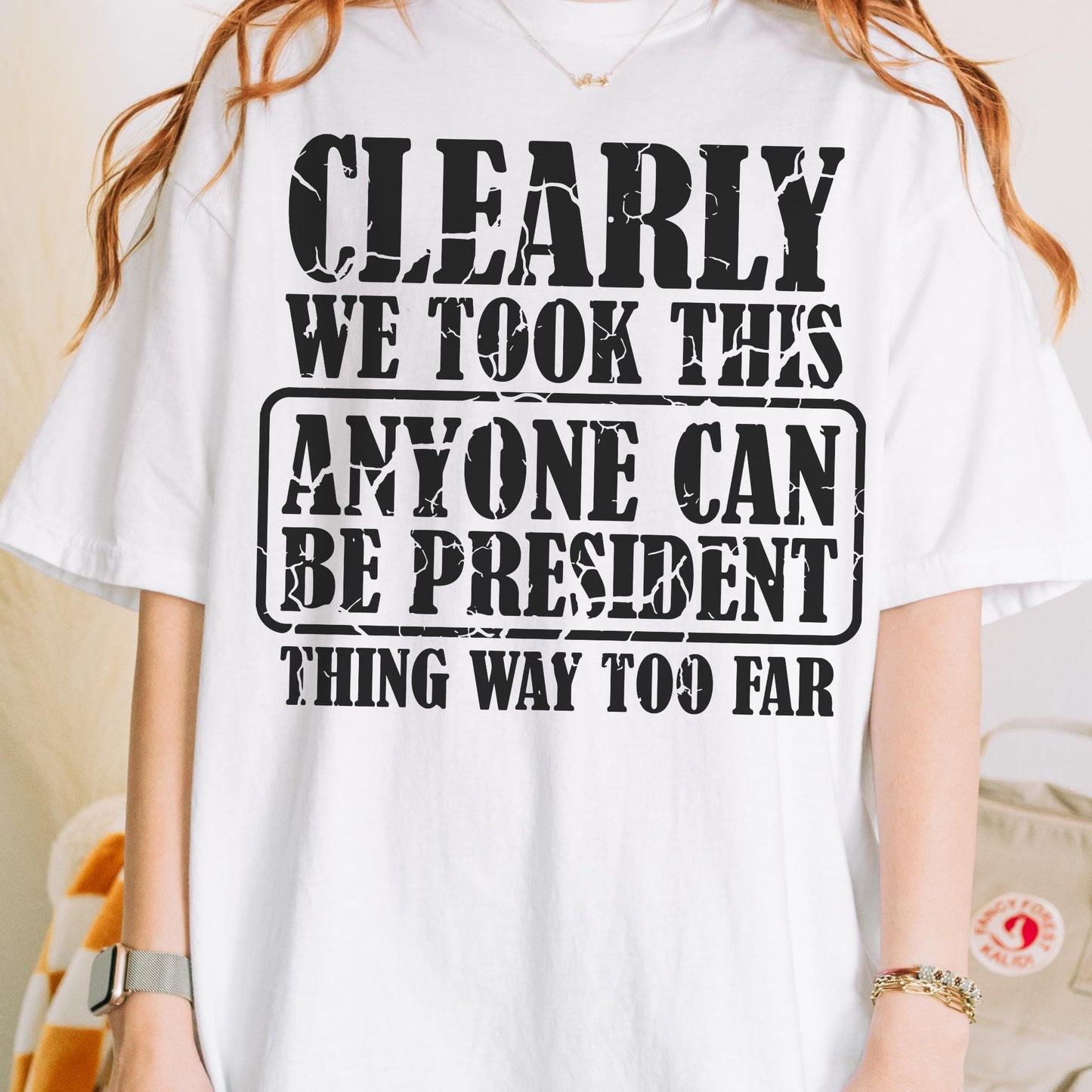 Not My President Tshirt, Subtle FDT Shirt, Leftist Tee For Democract Rally, Comfort Colors Anti Trump Anti MAGA Tshirt