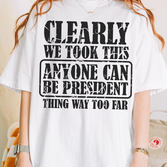Not My President Tshirt, Subtle FDT Shirt, Leftist Tee For Democract Rally, Comfort Colors Anti Trump Anti MAGA Tshirt
