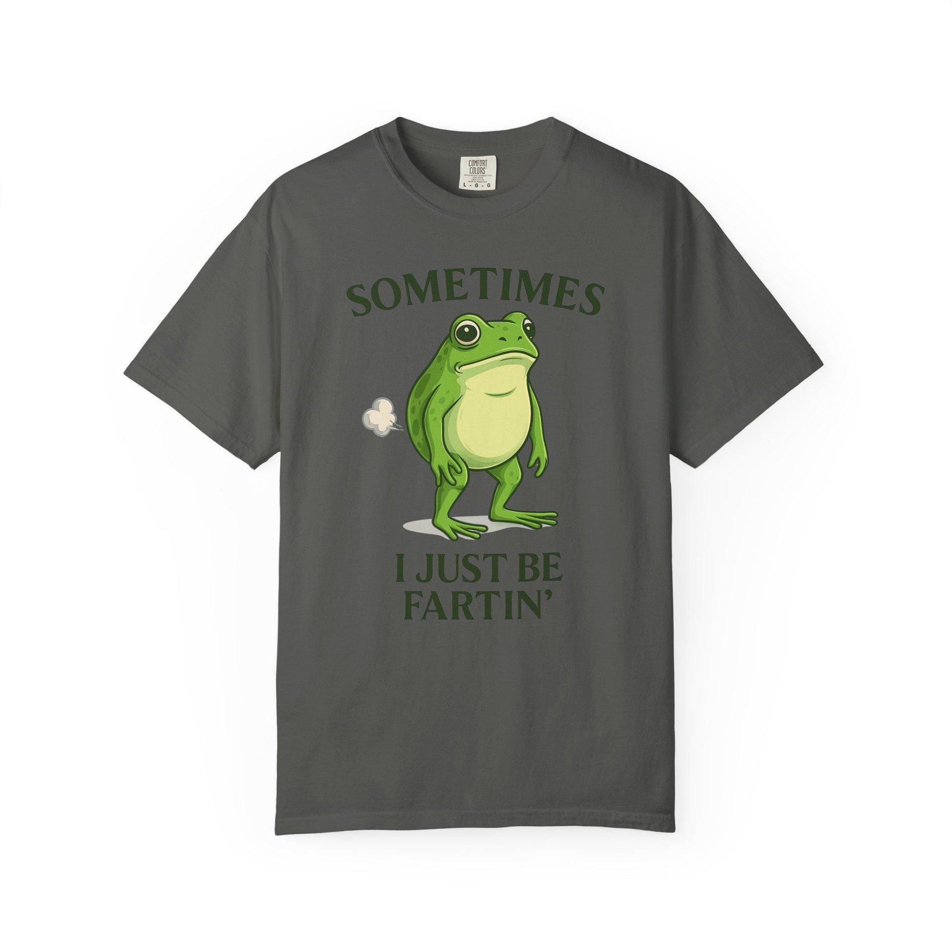 Farting Frog Tshirt, Hilarious Gag Gift Toad Shirt, Flatulence Tee, Goofy Meme Animal Lover T-Shirt