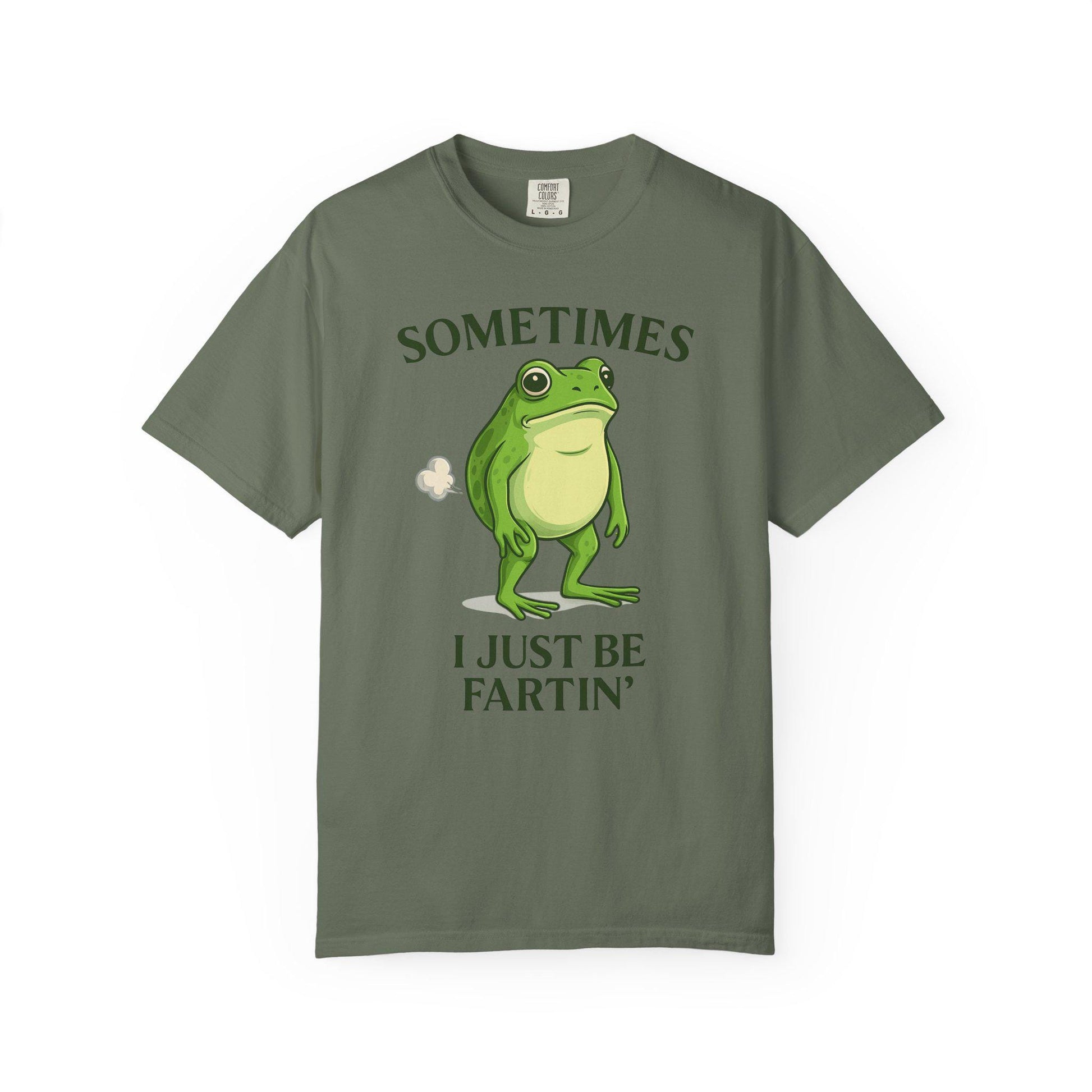 Farting Frog Tshirt, Hilarious Gag Gift Toad Shirt, Flatulence Tee, Goofy Meme Animal Lover T-Shirt