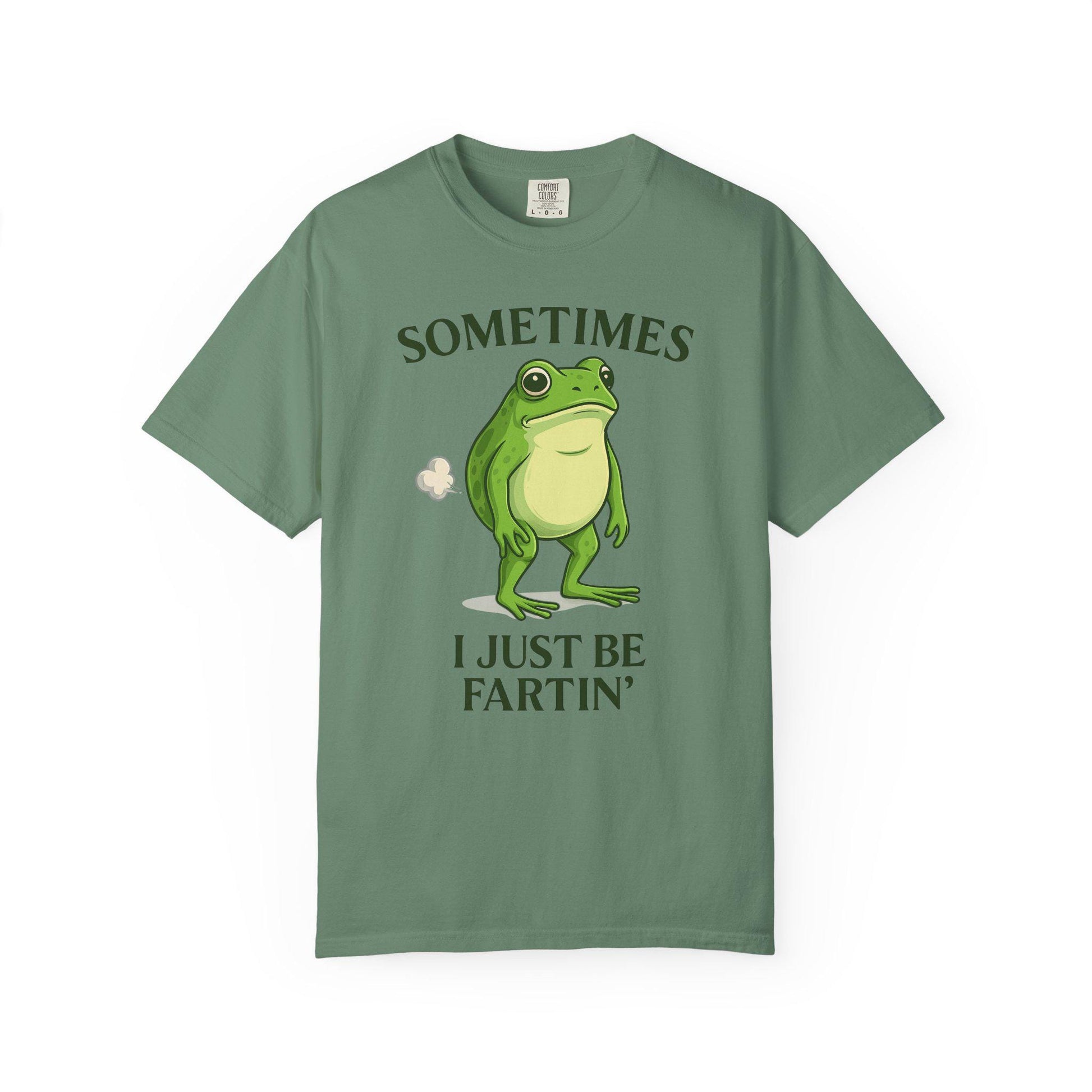 Farting Frog Tshirt, Hilarious Gag Gift Toad Shirt, Flatulence Tee, Goofy Meme Animal Lover T-Shirt