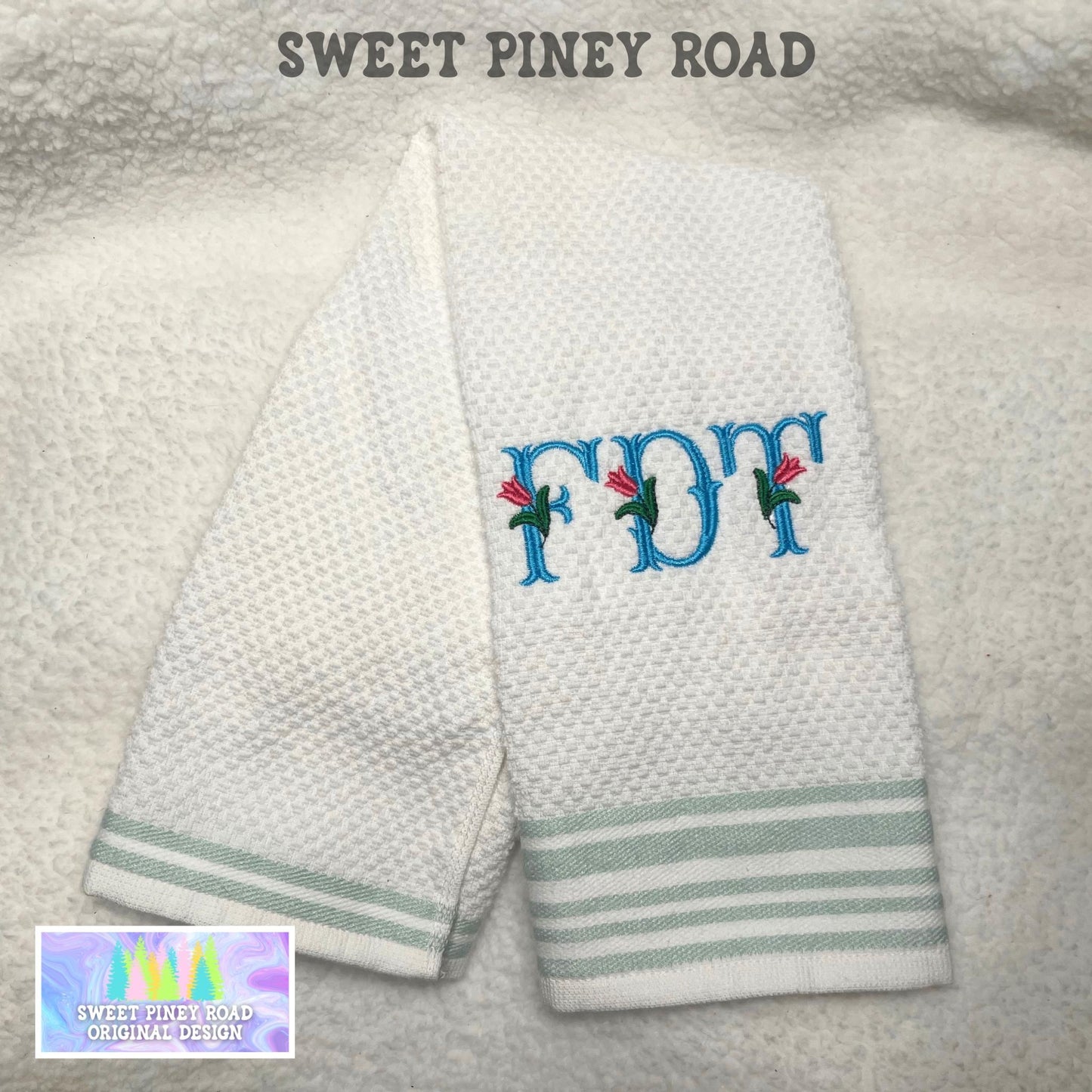 Subtle Anti Trump Hand Towel, F*ck Trump Liberal Gift Political FDT Kitchen Funny Home Decor, Eat The Rich Resist Floral Towels
