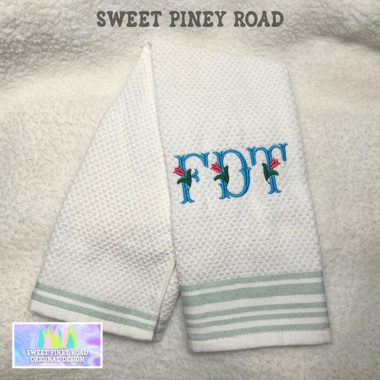 Subtle Anti Trump Hand Towel, F*ck Trump Liberal Gift Political FDT Kitchen Funny Home Decor, Eat The Rich Resist Floral Towels
