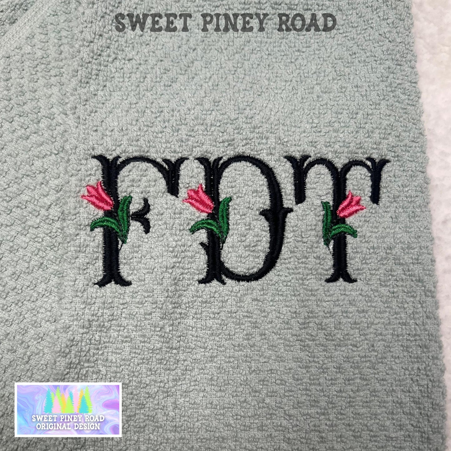 Subtle Anti Trump Hand Towel, F*ck Trump Liberal Gift Political FDT Kitchen Funny Home Decor Eat The Rich Resist Floral Towels Protest Humor