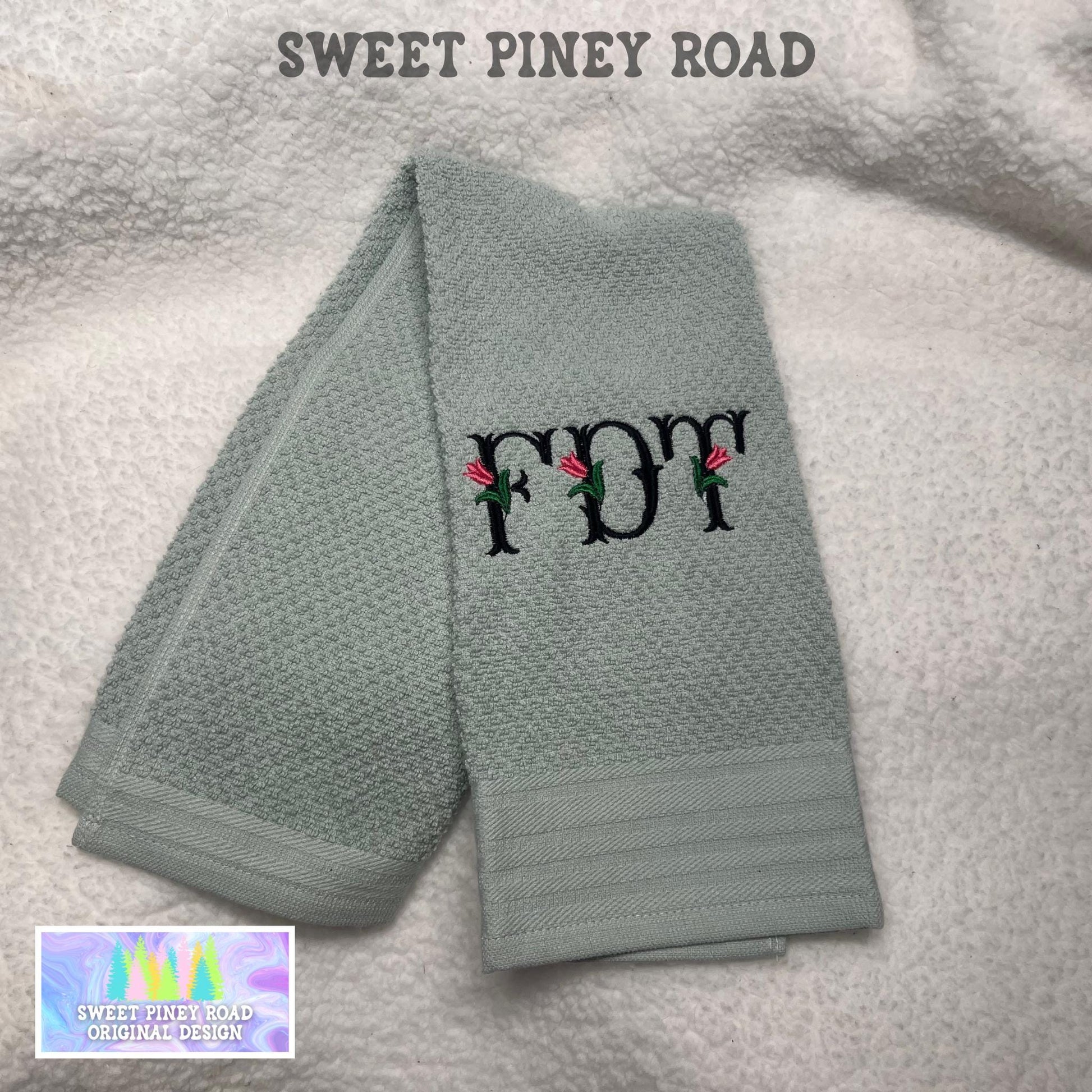 Subtle Anti Trump Hand Towel, F*ck Trump Liberal Gift Political FDT Kitchen Funny Home Decor Eat The Rich Resist Floral Towels Protest Humor
