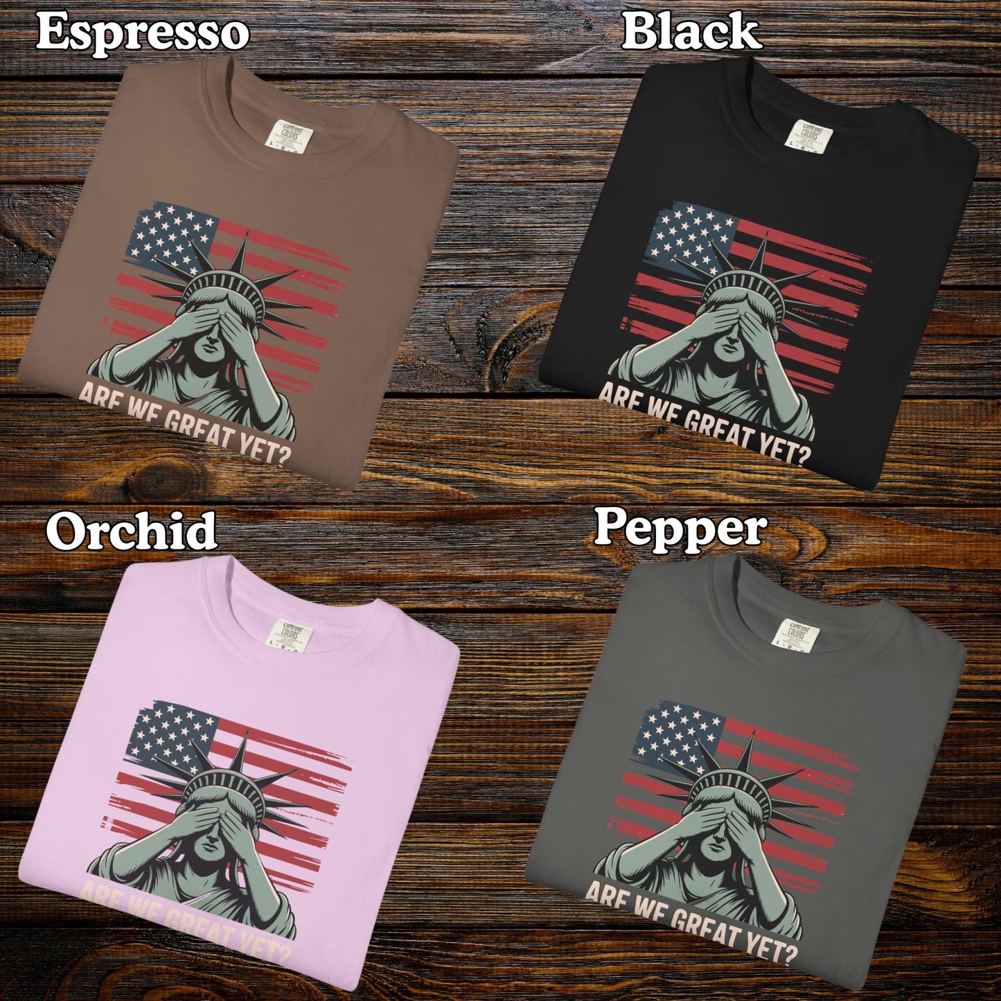 Are We Great Yet Embarrassed Shirt, Anti Trump FDT Empowerment T-Shirt, Lady Liberty TShirt, Eat The Rich Leftist Tee, Anti Trump Anti MAGA
