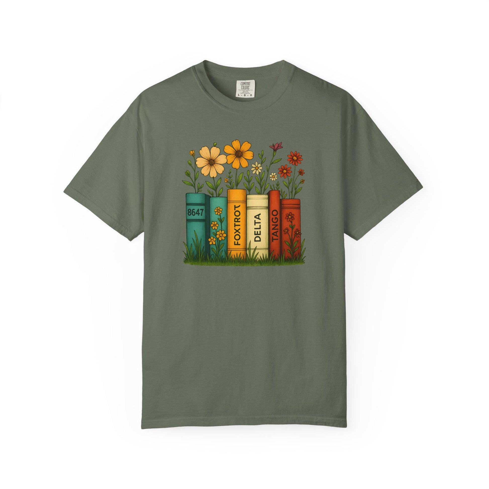 Foxtrot Delta Tango Tshirt, Subtle FDT Shirt, 8647 Anti Trump Tee, Progressive Socialist Flowers Banned Books T-Shirt