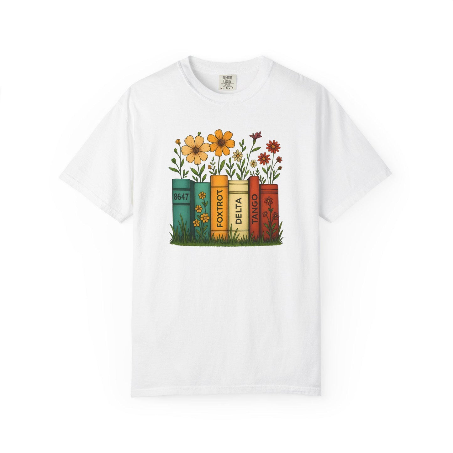 Foxtrot Delta Tango Tshirt, Subtle FDT Shirt, 8647 Anti Trump Tee, Progressive Socialist Flowers Banned Books T-Shirt