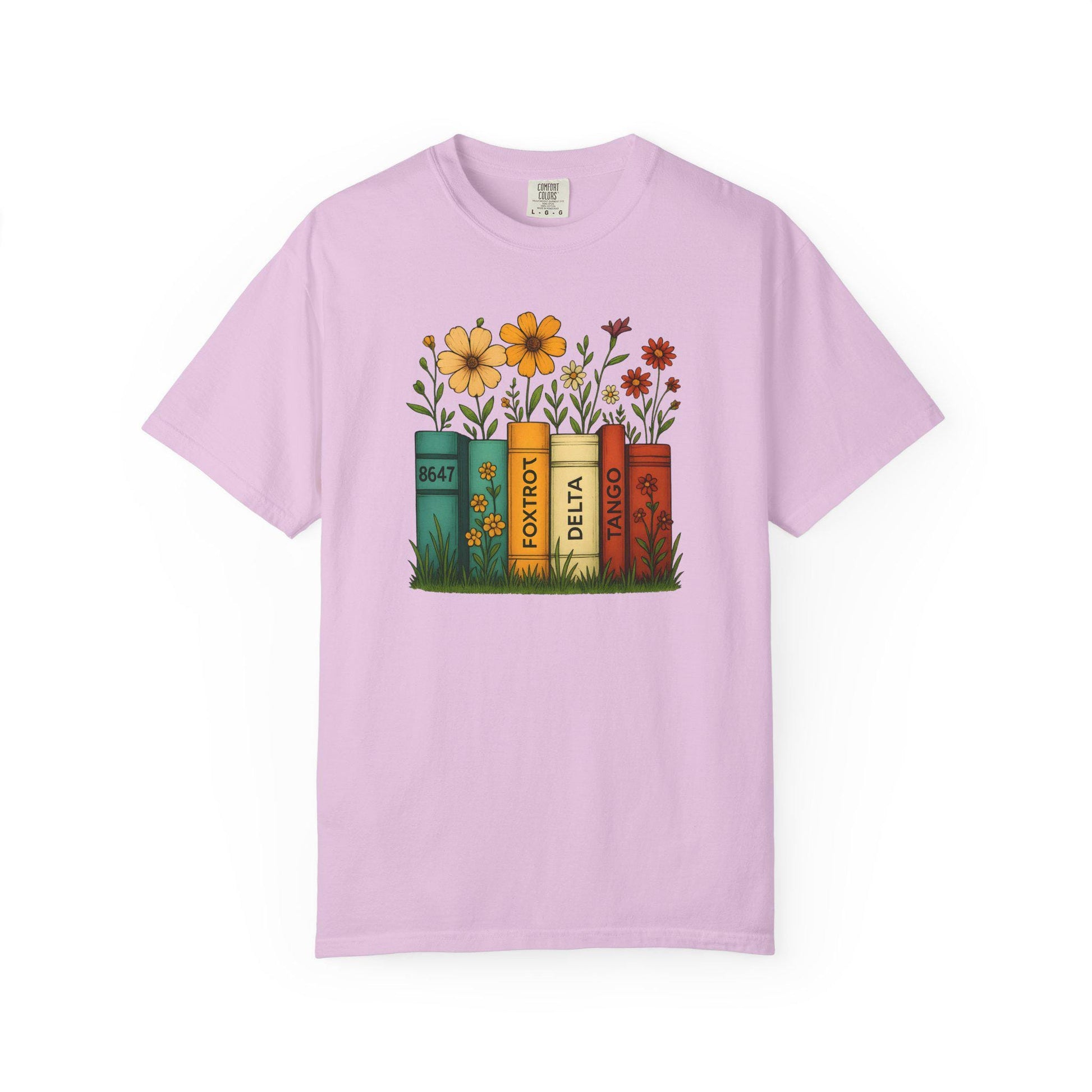 Foxtrot Delta Tango Tshirt, Subtle FDT Shirt, 8647 Anti Trump Tee, Progressive Socialist Flowers Banned Books T-Shirt
