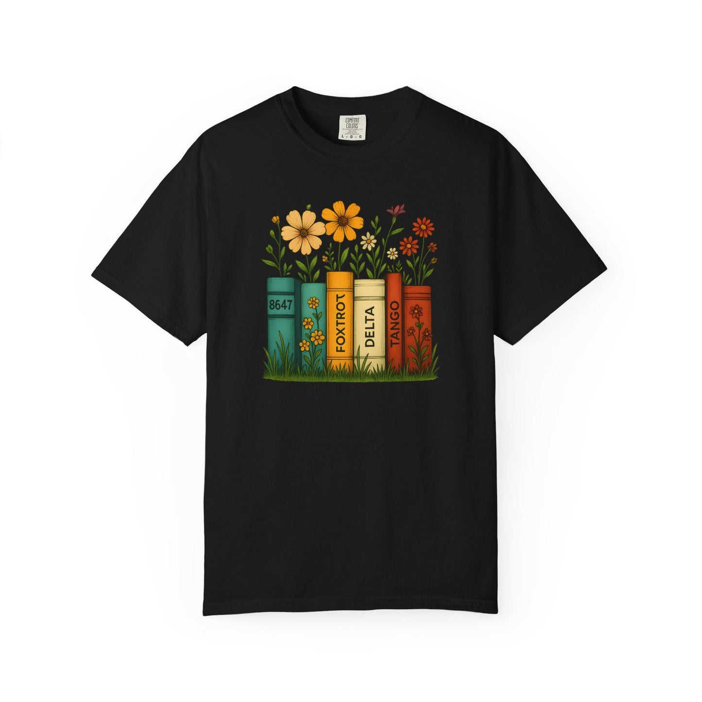 Foxtrot Delta Tango Tshirt, Subtle FDT Shirt, 8647 Anti Trump Tee, Progressive Socialist Flowers Banned Books T-Shirt