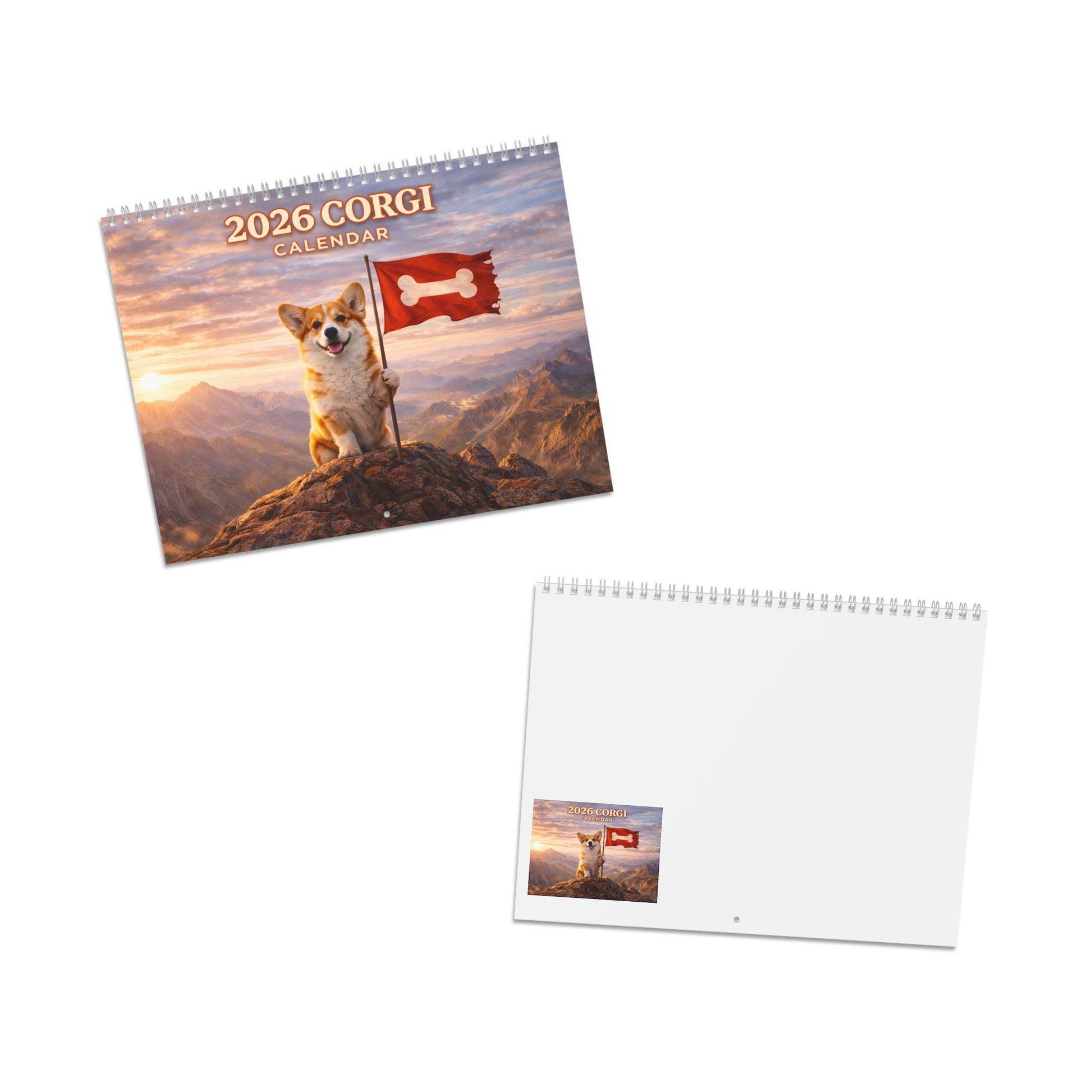 2026 Corgi Calendar, Wall Calendar For Office, Dog Mom Or Dad Gift, Pet Owner Decor