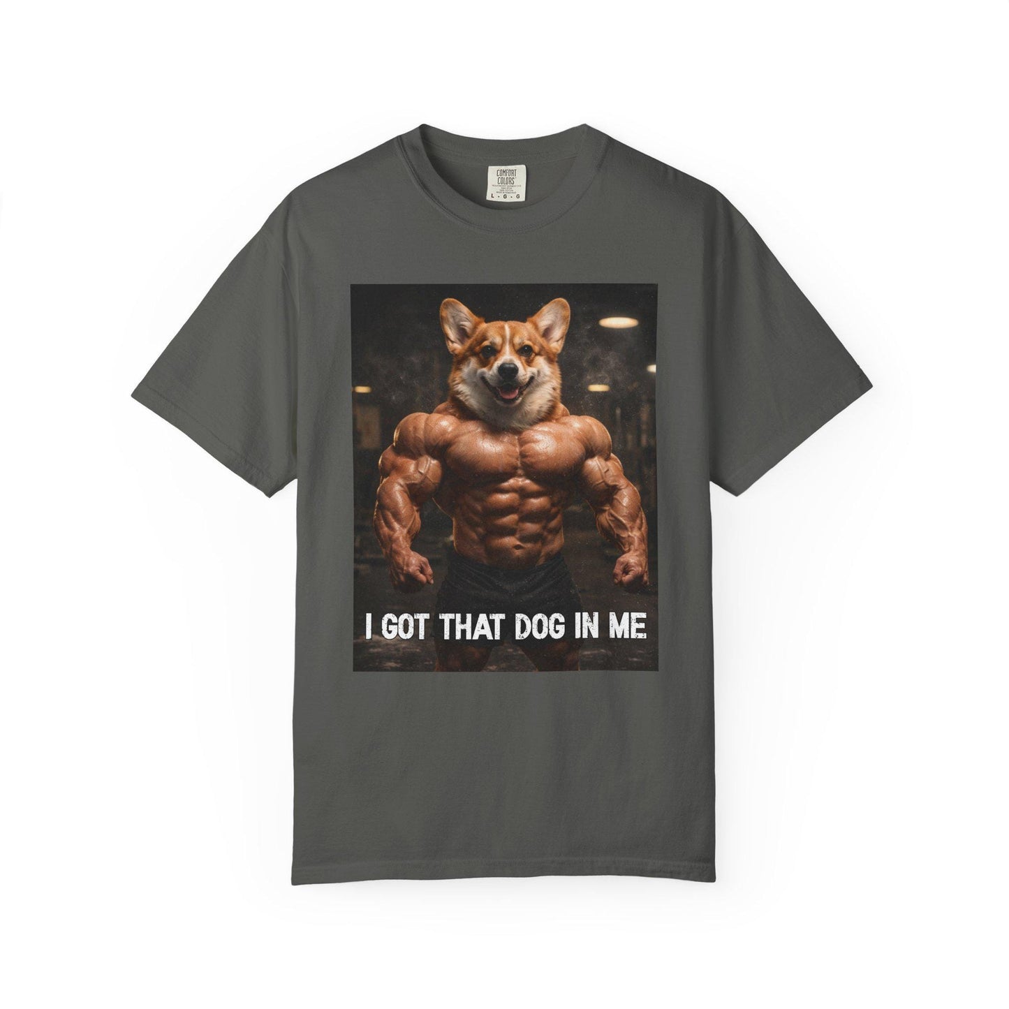 I Got That Dog In Me T-Shirt, Corgi Shirt, Vintage Destressed Gym Rat Tshirt, Brainrot Dog Tee, Gen Z Joke Doggy Lover Comfort Colors®