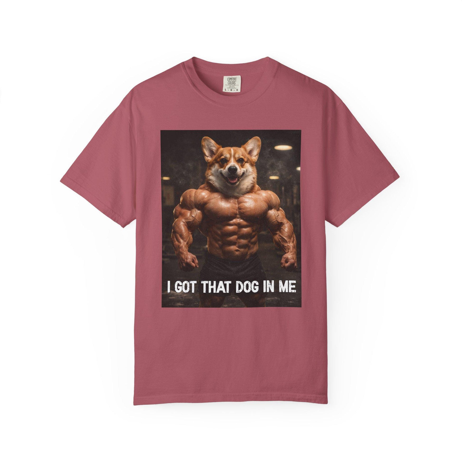 I Got That Dog In Me T-Shirt, Corgi Shirt, Vintage Destressed Gym Rat Tshirt, Brainrot Dog Tee, Gen Z Joke Doggy Lover Comfort Colors®