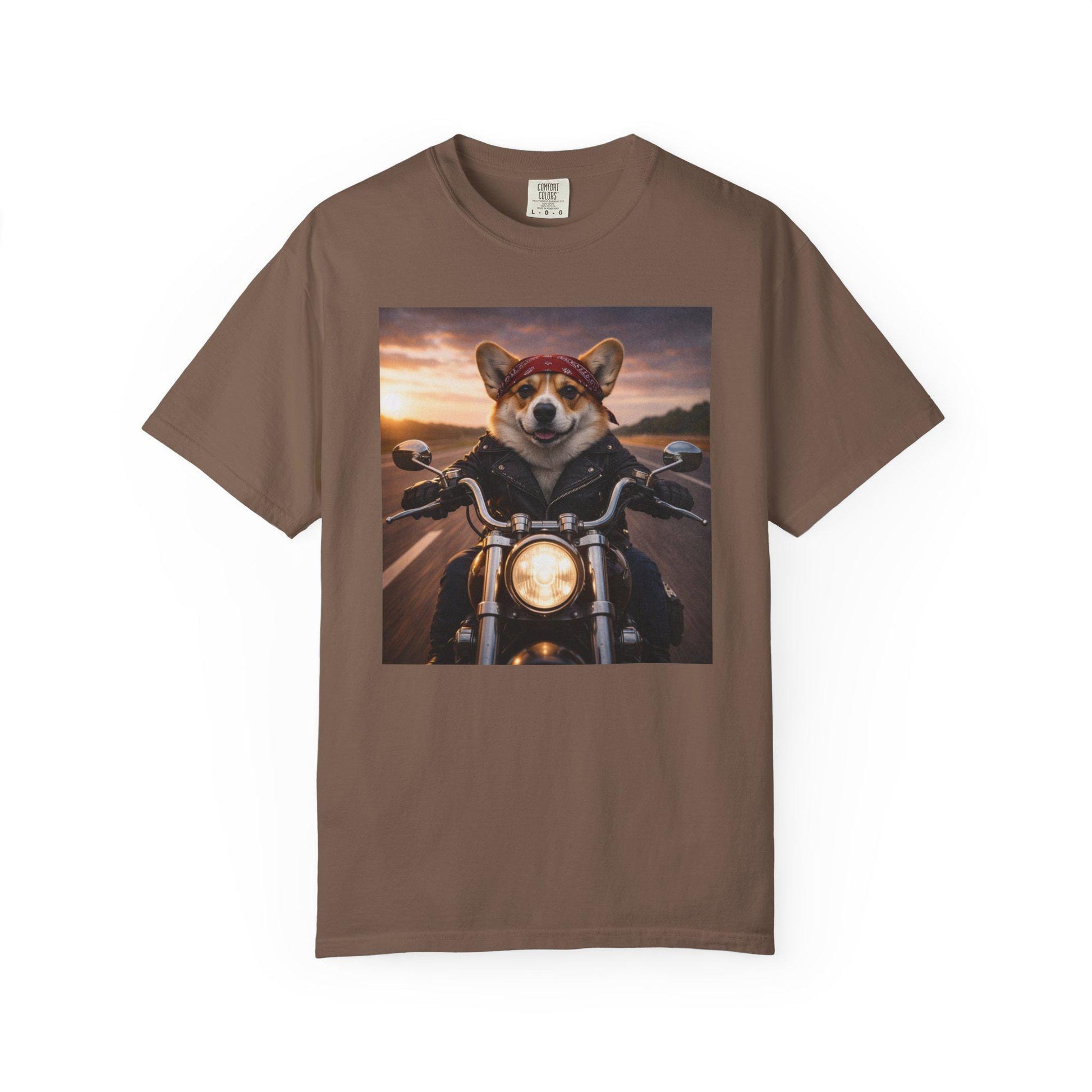 Biker Corgi Shirt, Hilarious Bike Life T-Shirt, Dog On Motorcycle Tshirt, Tee For Biker Husband Fathers Day Idea, Corgi Dad Gag Gift