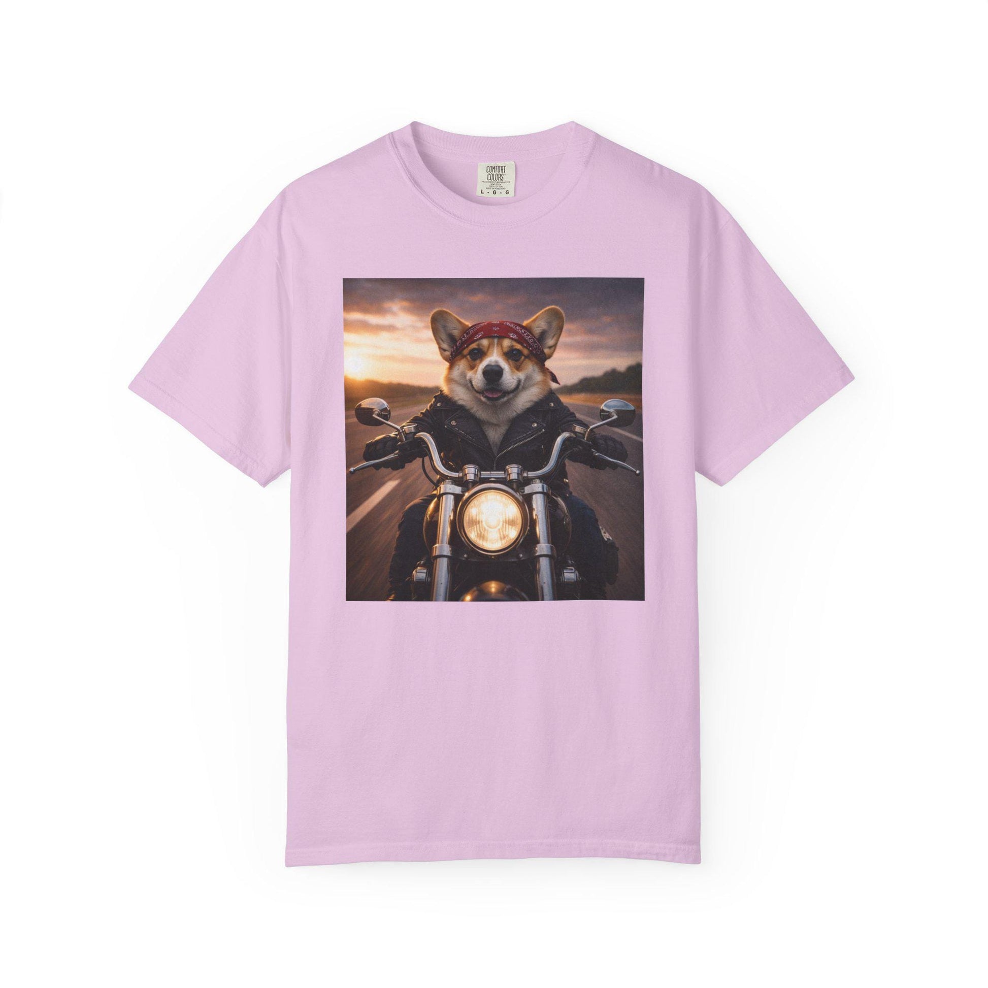 Biker Corgi Shirt, Hilarious Bike Life T-Shirt, Dog On Motorcycle Tshirt, Tee For Biker Husband Fathers Day Idea, Corgi Dad Gag Gift