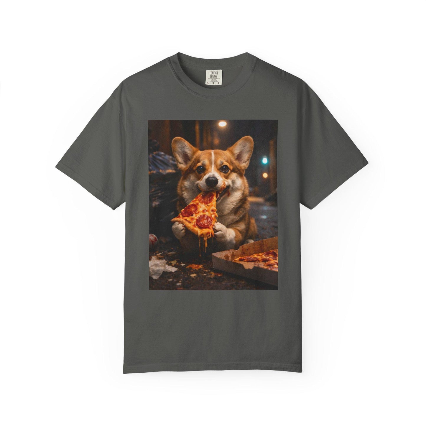Corgi Shirt, Corgi Eating Pizza T-Shirt, Hilarious Meme Tee, Cursed Humor Tshirt Idea For Friend, Brainrot Gag Gift, Corgi Mom Joke