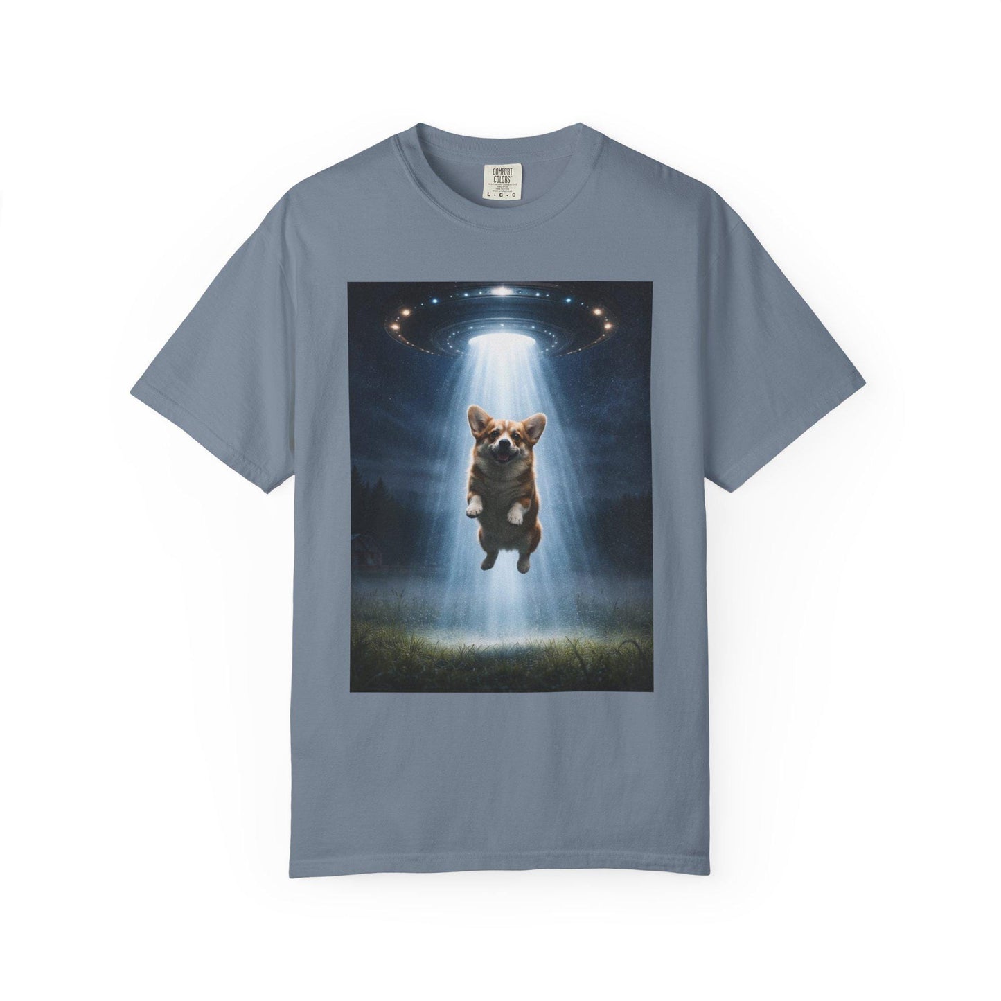 Corgi Shirt, Funny UFO T-Shirt, Hilarious Dog Lover Tshirt Gag Gift, Brainrot Meme Humor Tee, Corgi Mom Idea, Cursed Humor Gifts For Friend