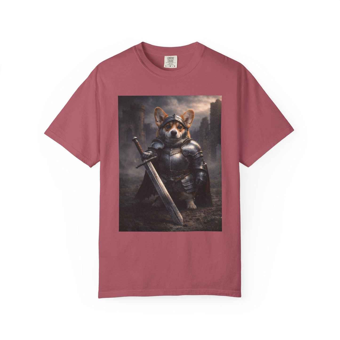 Corgi Shirt, Medieval Knight Dog T-Shirt, Funny Renaissance Corgi Dad TShirt, I Love My Corgi Tee, Hilarious Gag Gift