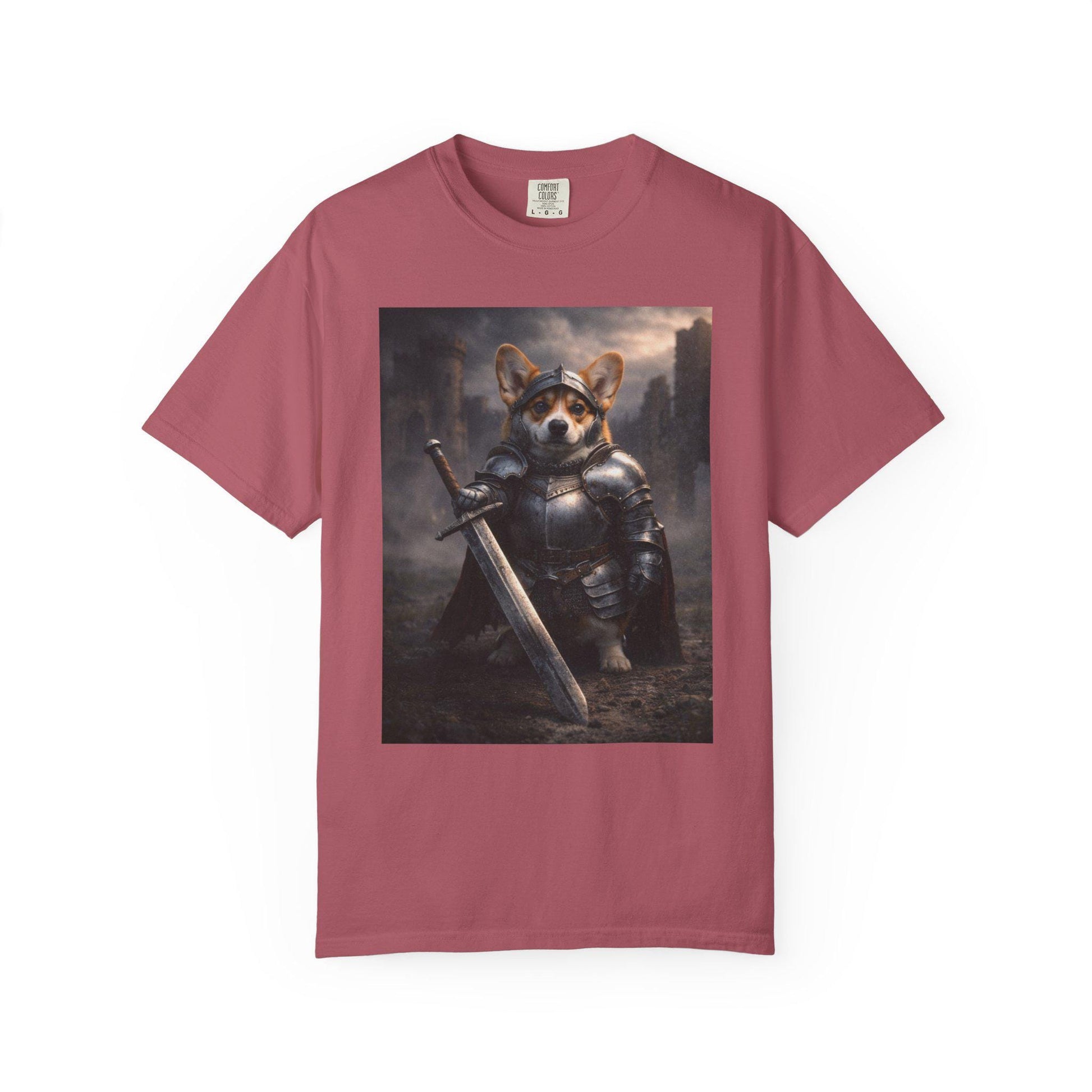 Corgi Shirt, Medieval Knight Dog T-Shirt, Funny Renaissance Corgi Dad TShirt, I Love My Corgi Tee, Hilarious Gag Gift