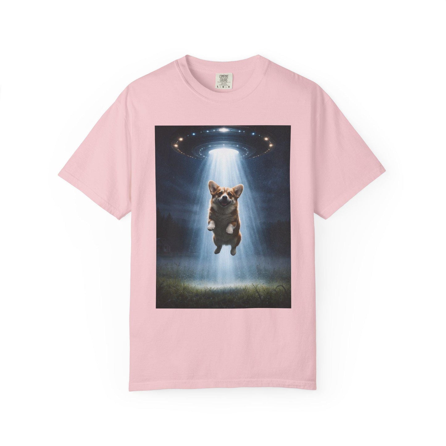 Corgi Shirt, Funny UFO T-Shirt, Hilarious Dog Lover Tshirt Gag Gift, Brainrot Meme Humor Tee, Corgi Mom Idea, Cursed Humor Gifts For Friend