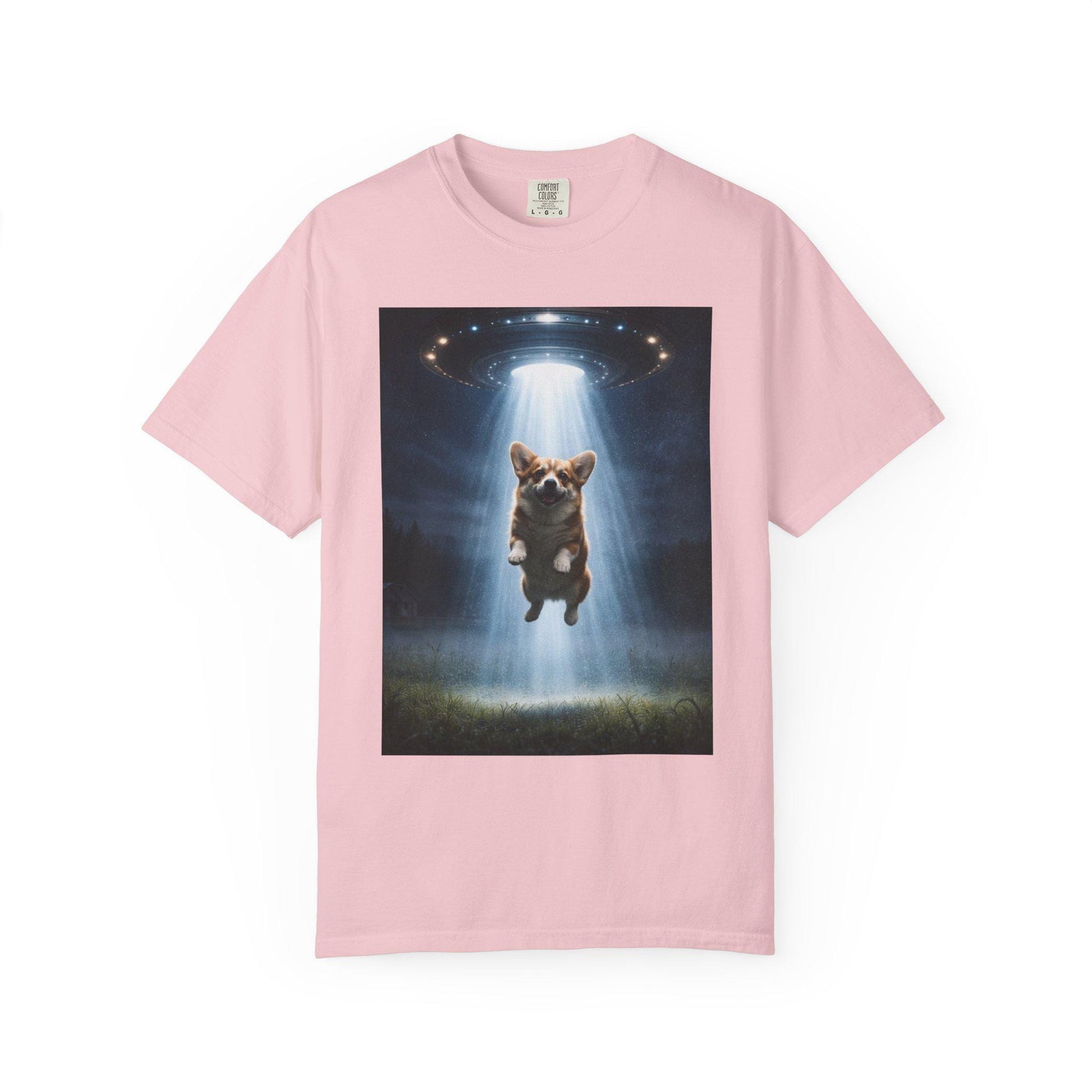 Corgi Shirt, Funny UFO T-Shirt, Hilarious Dog Lover Tshirt Gag Gift, Brainrot Meme Humor Tee, Corgi Mom Idea, Cursed Humor Gifts For Friend