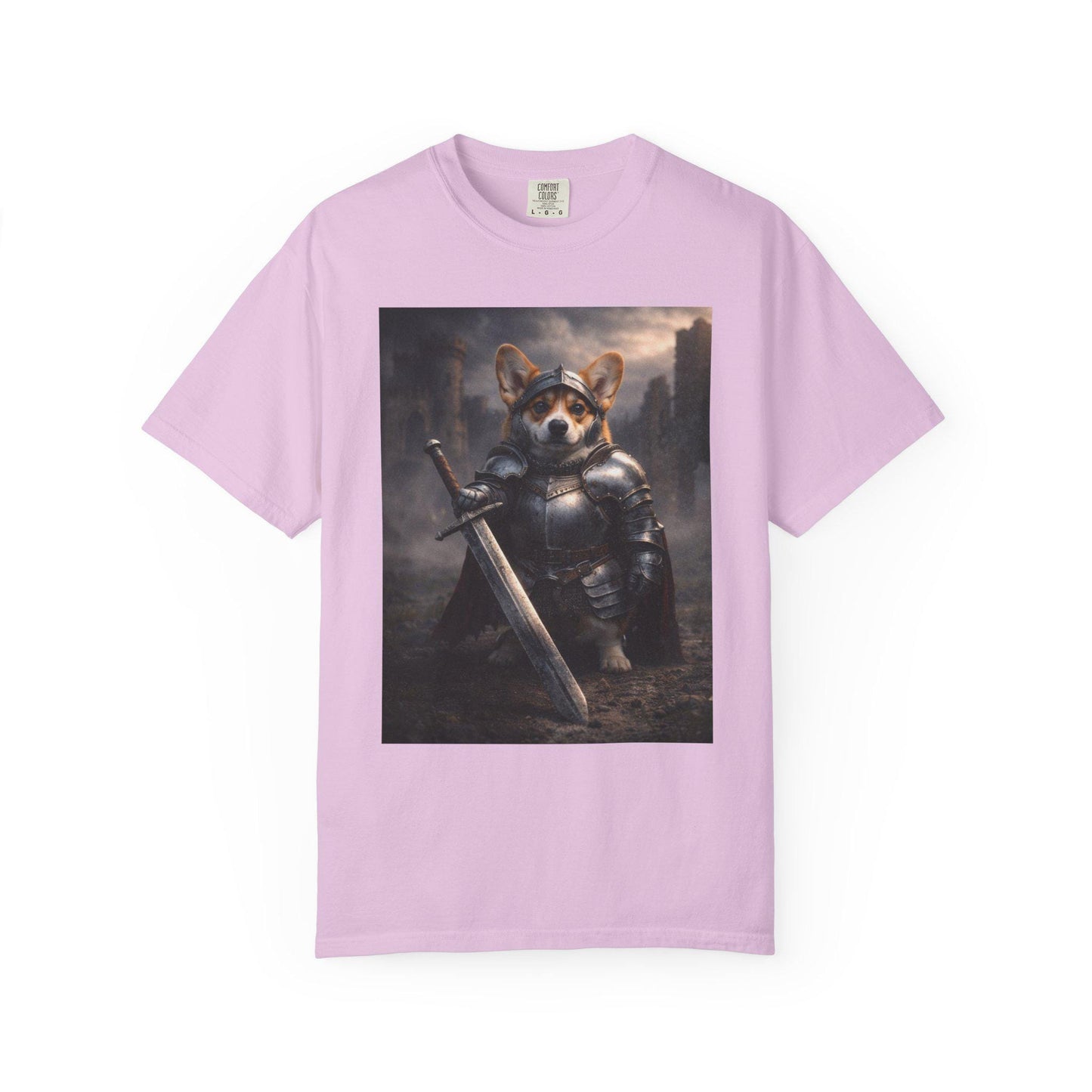 Corgi Shirt, Medieval Knight Dog T-Shirt, Funny Renaissance Corgi Dad TShirt, I Love My Corgi Tee, Hilarious Gag Gift
