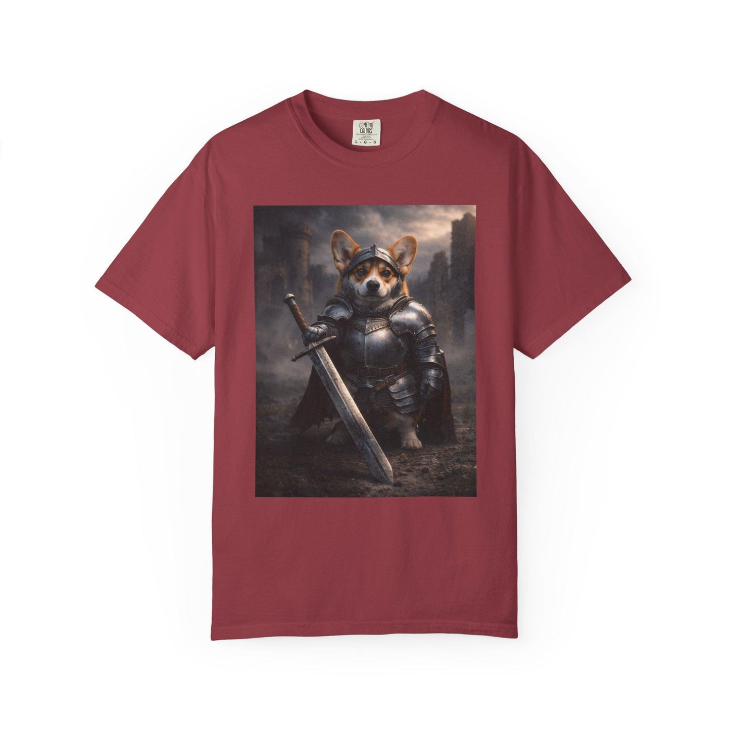 Corgi Shirt, Medieval Knight Dog T-Shirt, Funny Renaissance Corgi Dad TShirt, I Love My Corgi Tee, Hilarious Gag Gift