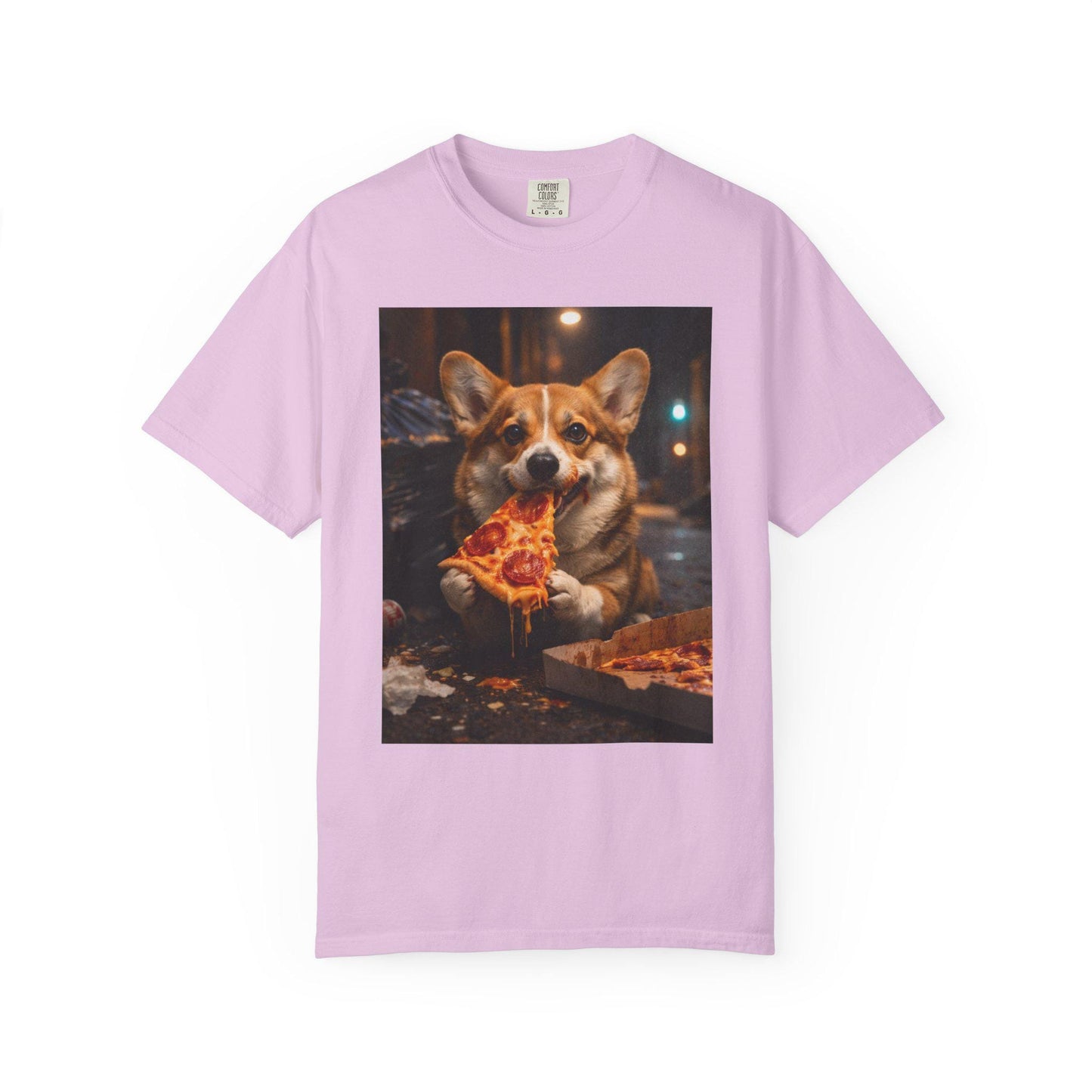 Corgi Shirt, Corgi Eating Pizza T-Shirt, Hilarious Meme Tee, Cursed Humor Tshirt Idea For Friend, Brainrot Gag Gift, Corgi Mom Joke