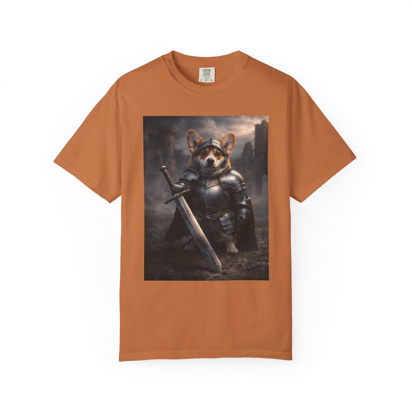 Corgi Shirt, Medieval Knight Dog T-Shirt, Funny Renaissance Corgi Dad TShirt, I Love My Corgi Tee, Hilarious Gag Gift