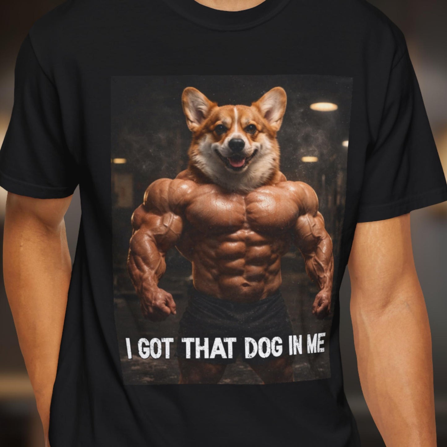 I Got That Dog In Me T-Shirt, Corgi Shirt, Vintage Destressed Gym Rat Tshirt, Brainrot Dog Tee, Gen Z Joke Doggy Lover Comfort Colors®