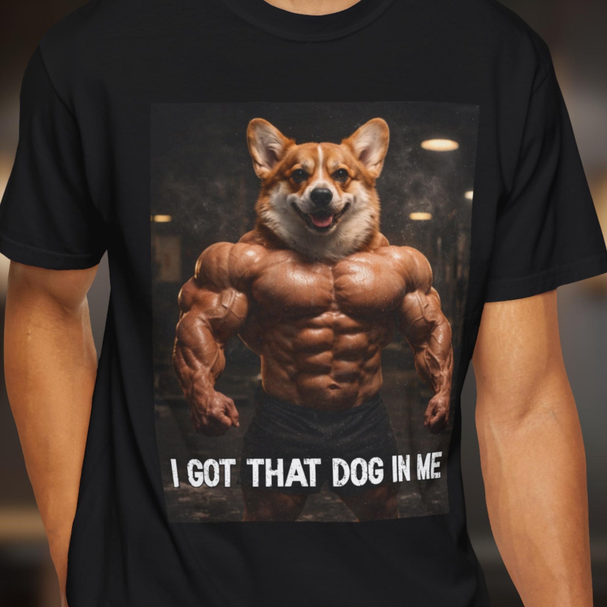 I Got That Dog In Me T-Shirt, Corgi Shirt, Vintage Destressed Gym Rat Tshirt, Brainrot Dog Tee, Gen Z Joke Doggy Lover Comfort Colors®