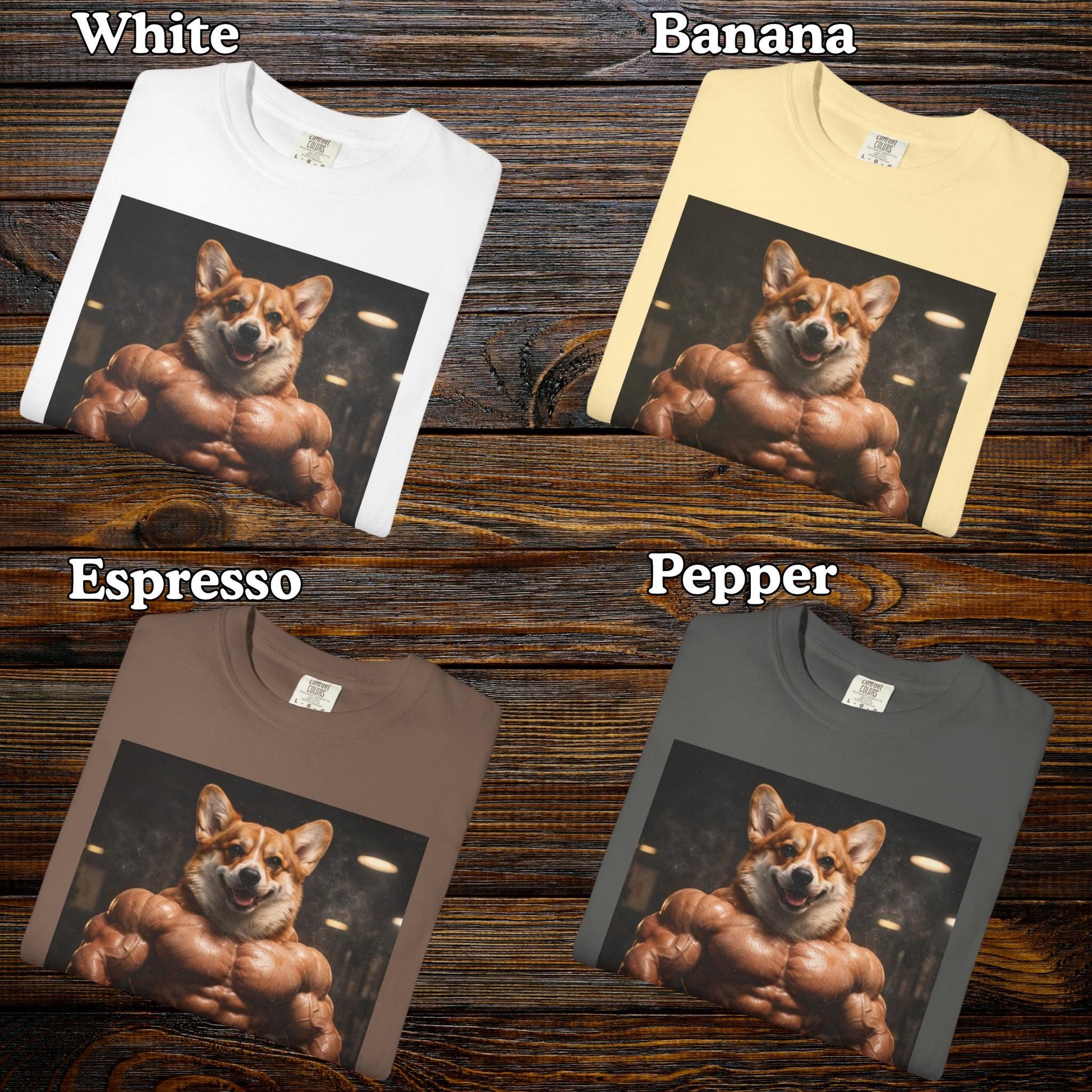 I Got That Dog In Me T-Shirt, Corgi Shirt, Vintage Destressed Gym Rat Tshirt, Brainrot Dog Tee, Gen Z Joke Doggy Lover Comfort Colors®