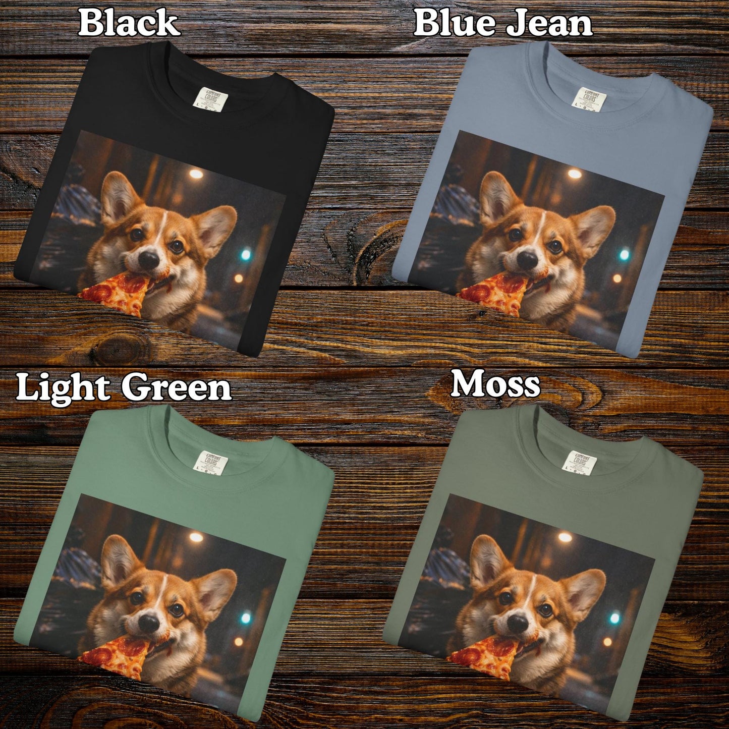 Corgi Shirt, Corgi Eating Pizza T-Shirt, Hilarious Meme Tee, Cursed Humor Tshirt Idea For Friend, Brainrot Gag Gift, Corgi Mom Joke