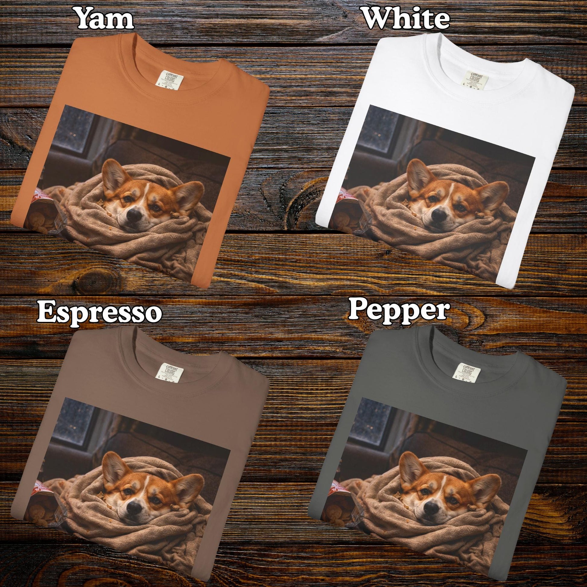Corgi Shirt, Not Today Satan TShirt, Hilarious Gag Gift T-Shirt For Dog Lover, Corgi Mom Dad Lazy Comfort Colors® Tee