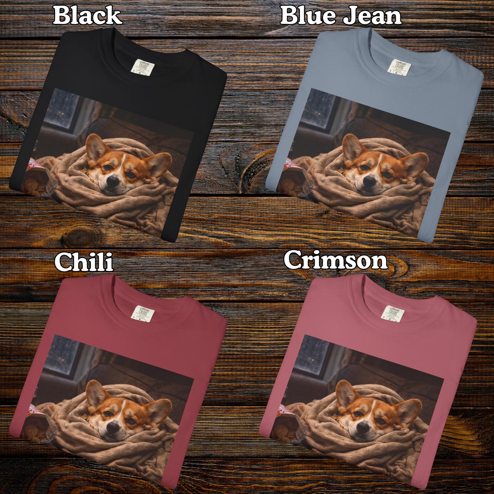 Corgi Shirt, Not Today Satan TShirt, Hilarious Gag Gift T-Shirt For Dog Lover, Corgi Mom Dad Lazy Comfort Colors® Tee