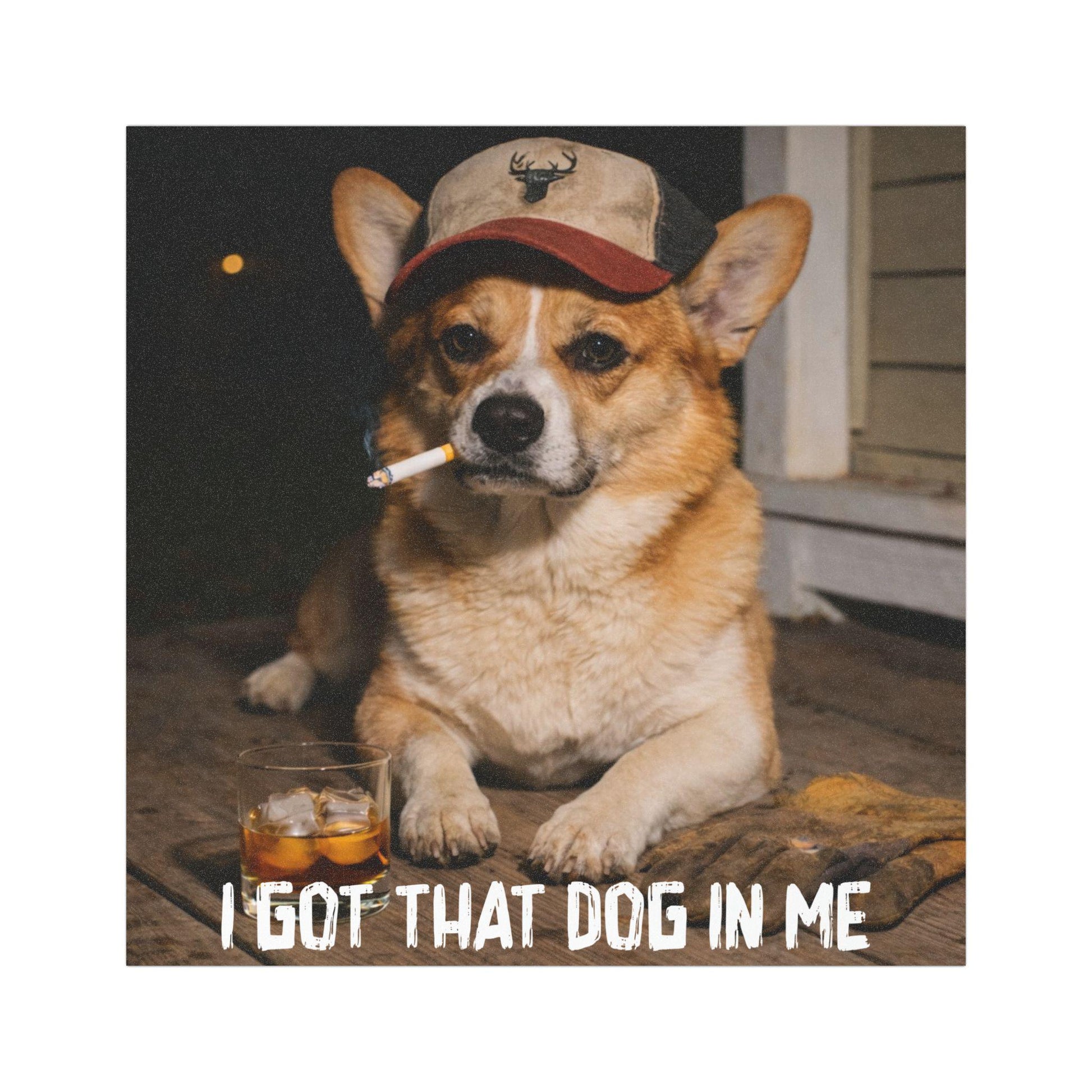 I Got That Dog In Me, Funny Corgi Car Magnet, Dog Dad Truck Bumper Sticker, Blue Collar Man Gag Gift For Husband, Hilarious Meme Humor
