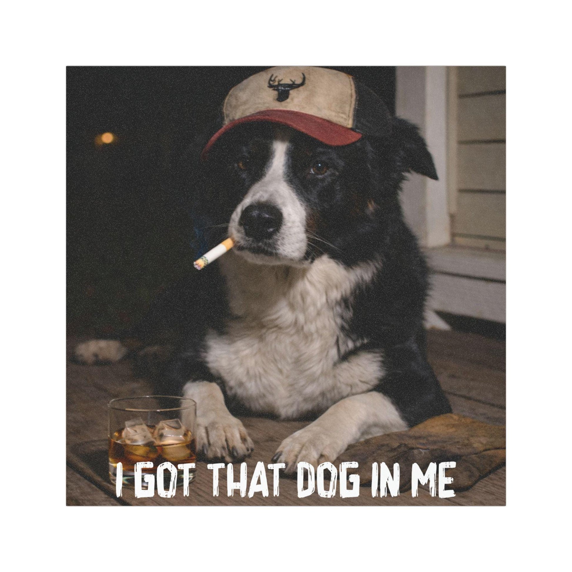 I Got That Dog In Me, Funny Border Collie Car Magnet, Dog Dad Truck Blue Collar Man Gag Gift For Husband, Hilarious Dawg Owner Meme Humor