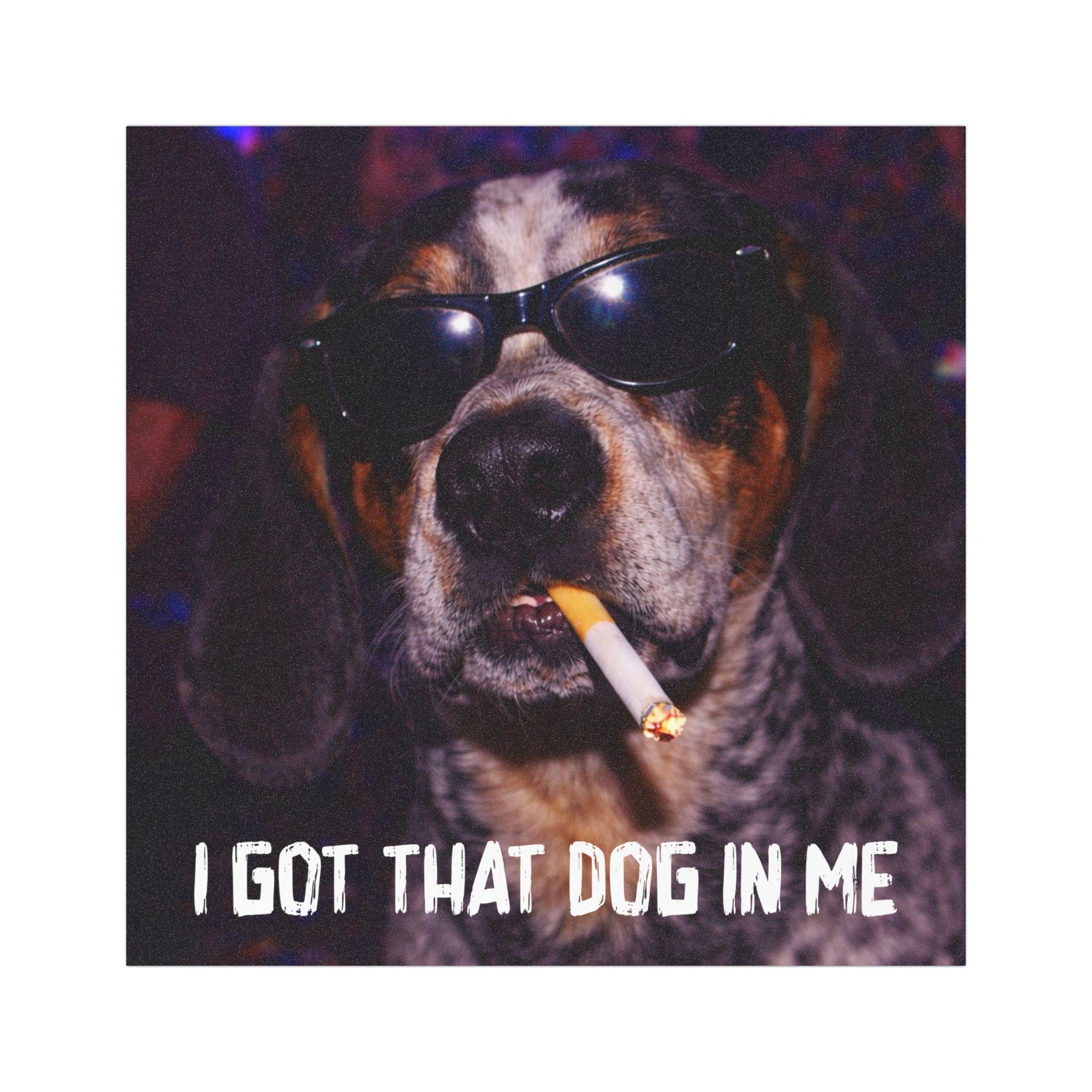 Funny Coonhound Car Magnet, Hilarious Smoking Night Club Dogs, Waterproof Party Animal Lover Gag Gift, I Got That Dog In Me y2k Meme Humor