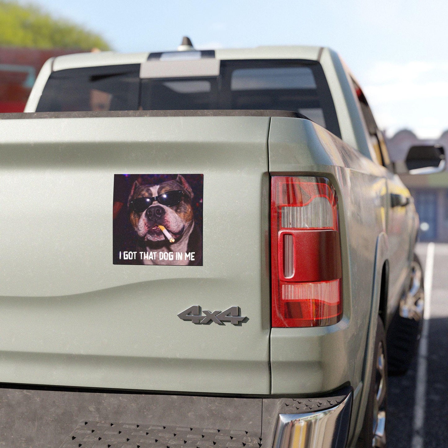 Funny American Bully Car Magnet, Hilarious Smoking Night Club, Outdoor Waterproof Party Animal Lover Gag Gift, I Got That Dog In Me y2k Dawg