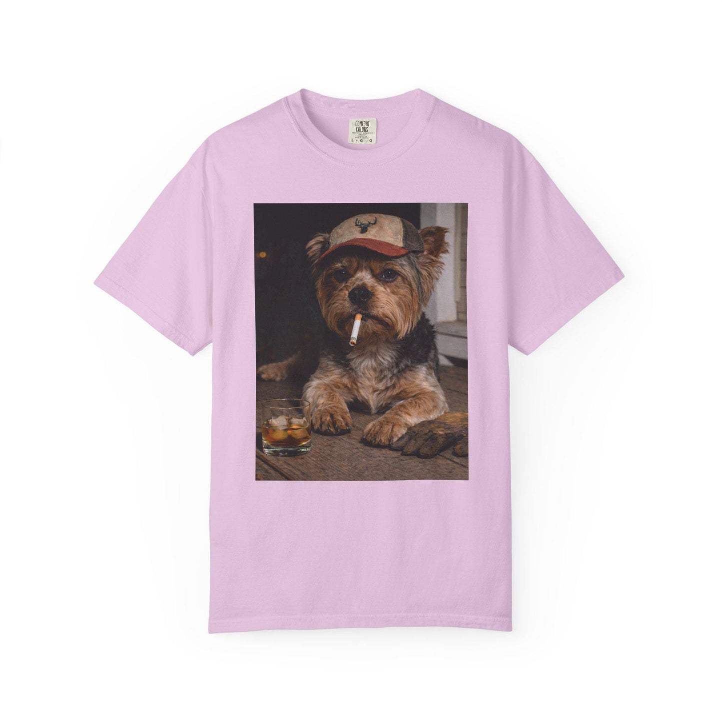 Funny Yorkie Shirt, Dog Dad T-Shirt, Blue Collar Man Gag Gift Tee For Husband, Yorkshire Terrier Owner Meme Humor Comfort Colors® Tshirt