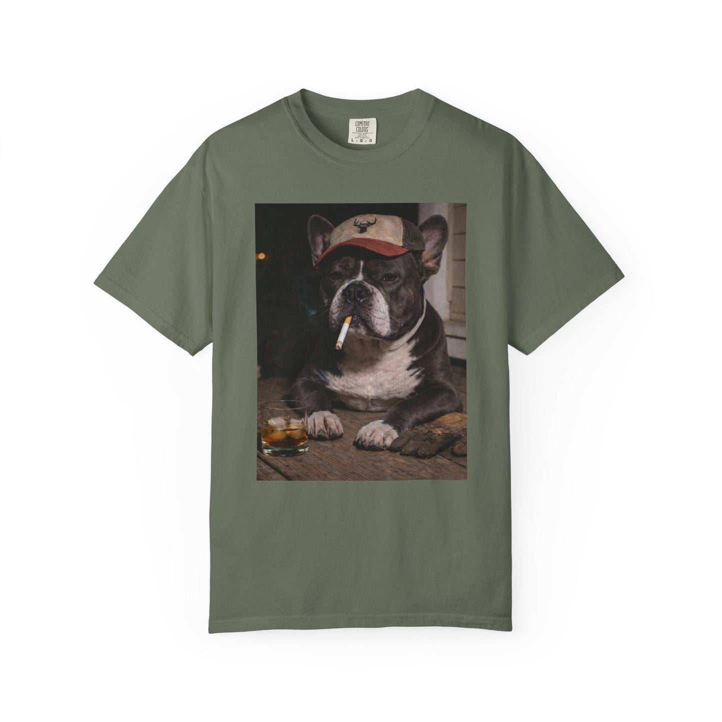 Funny French Bulldog Shirt, Dog Dad T-Shirt, Blue Collar Man Gag Gift Tee For Husband, Frenchie Owner Meme Humor Comfort Colors® Tshirt